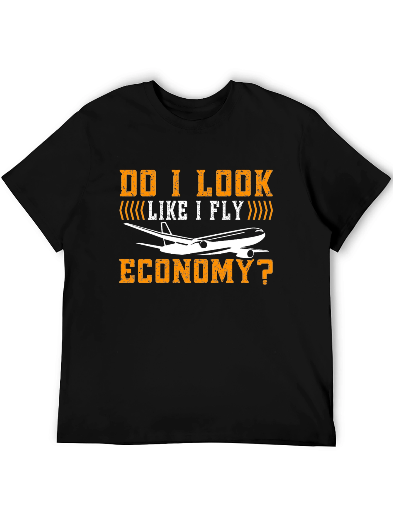 Black Do I Look Like I Fly Economy T-Shirt view 5