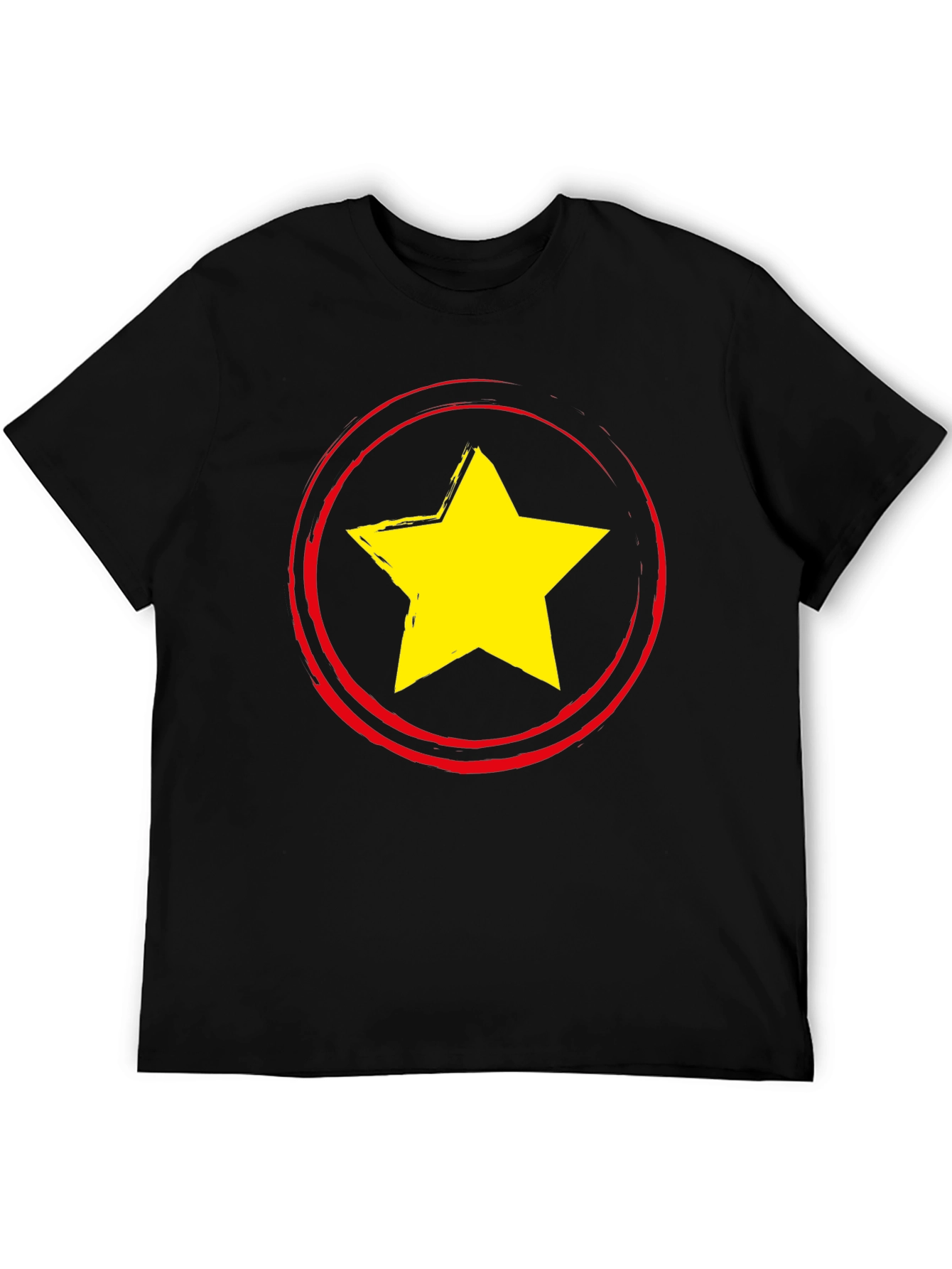 Black Star Graphic Crew Neck T-Shirt view 5