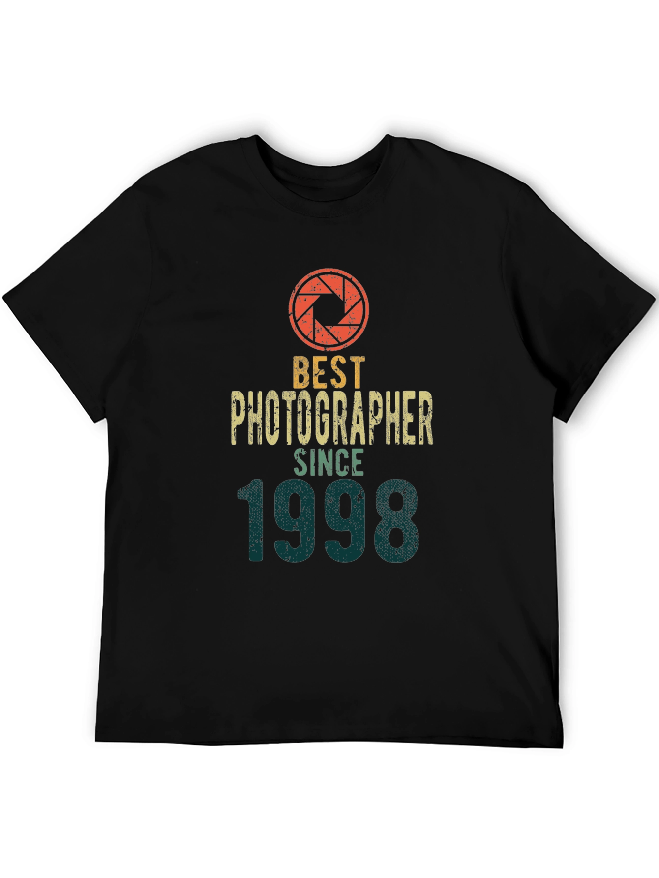 Black Best Photographer Since 1998 T-Shirt view 5