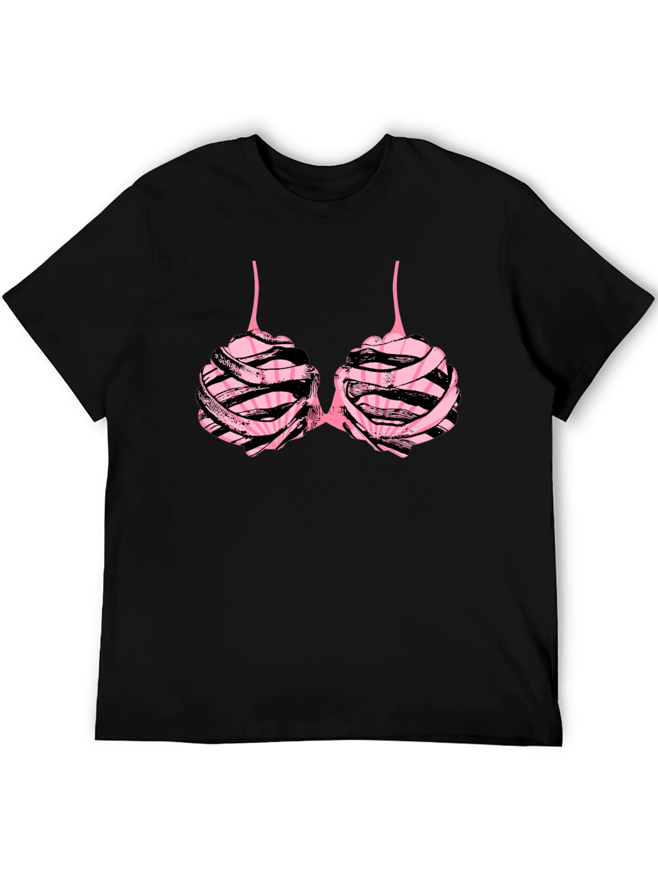 Black Funny Bra T-Shirt view 5