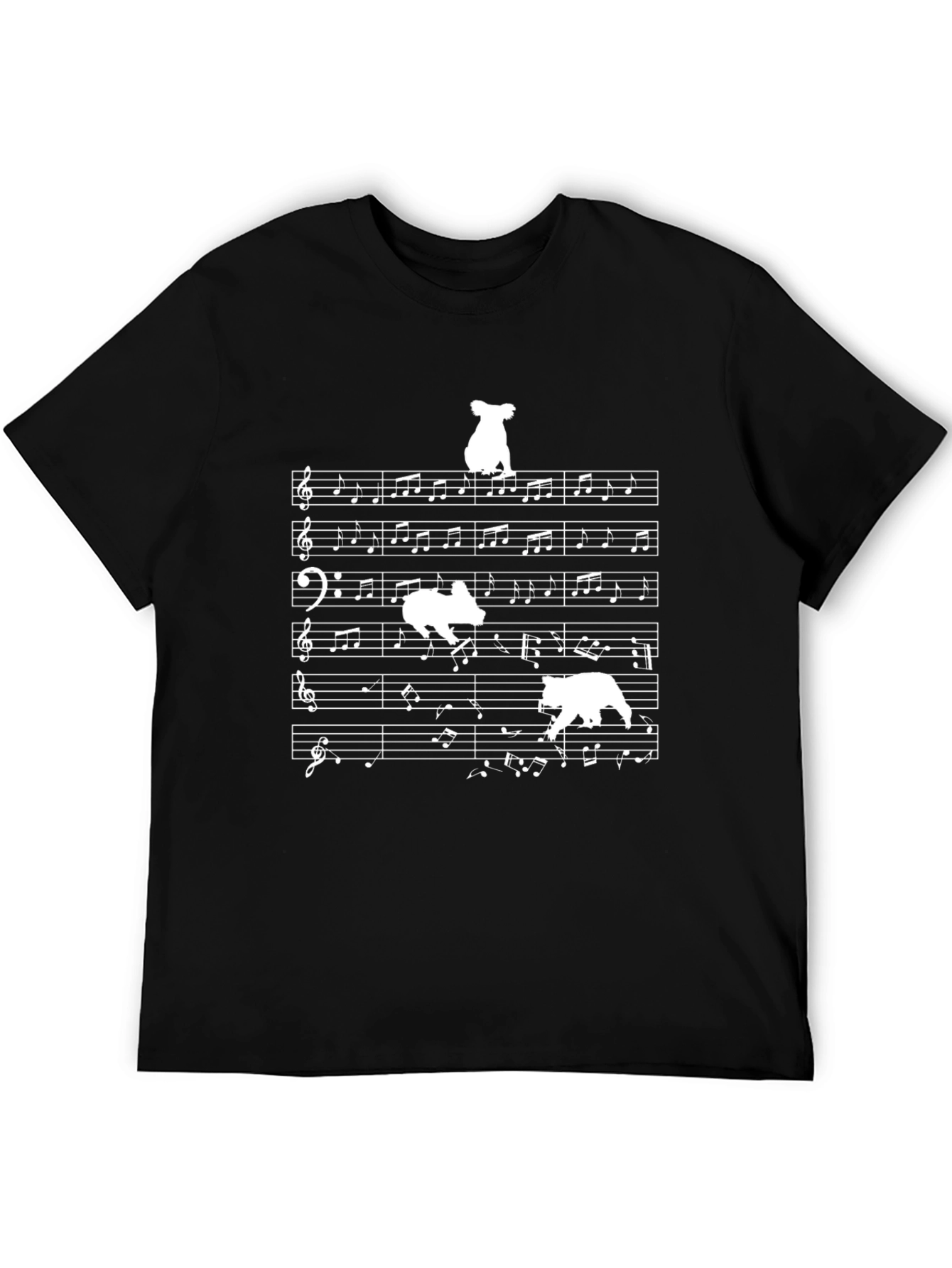 Black Musical Bears Graphic T-Shirt view 5
