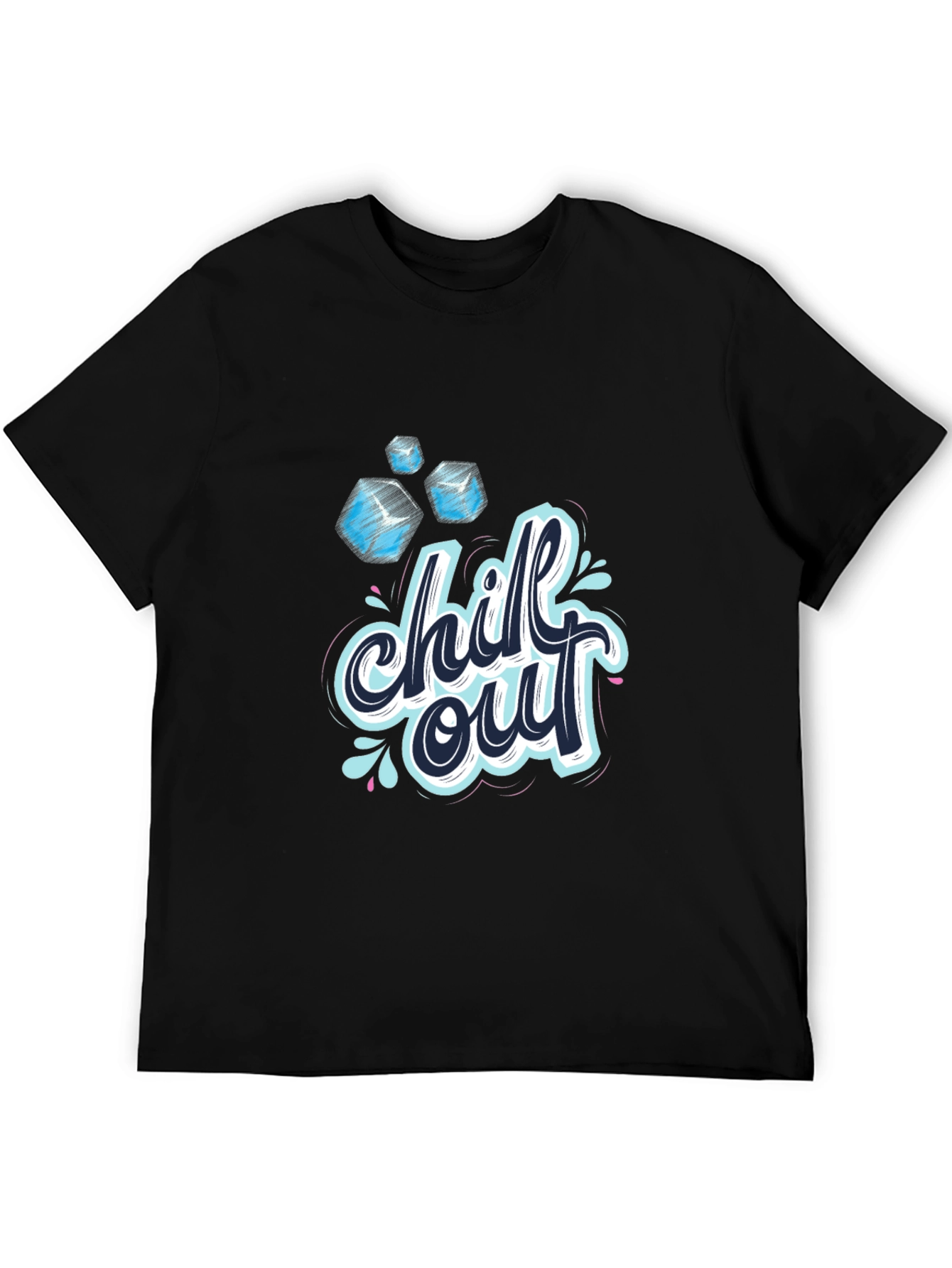 Black Chill Out Graphic T-Shirt - Cool & Casual view 5