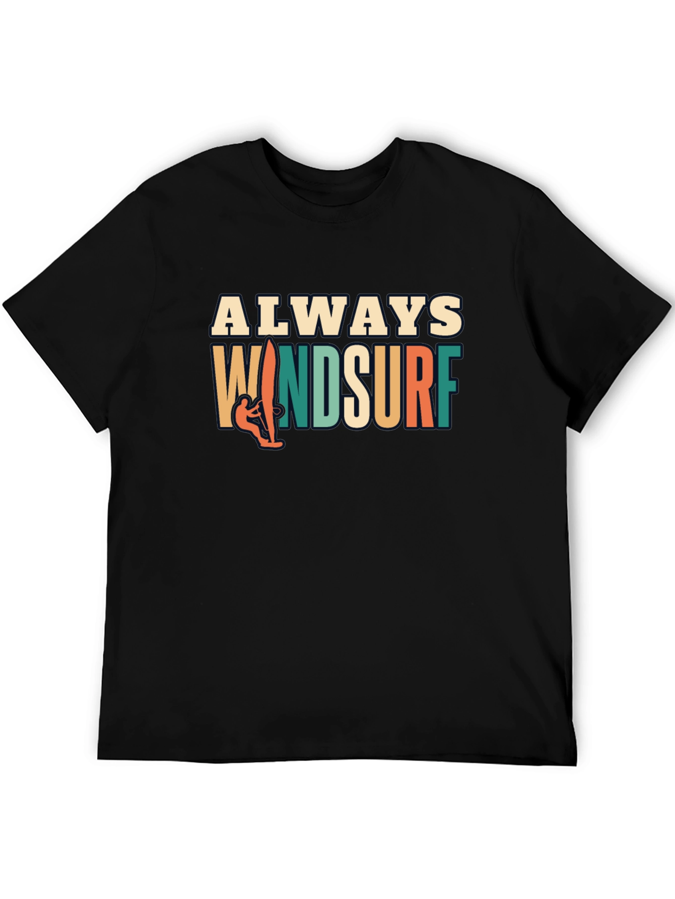 Black Always Windsurf T-Shirt view 5
