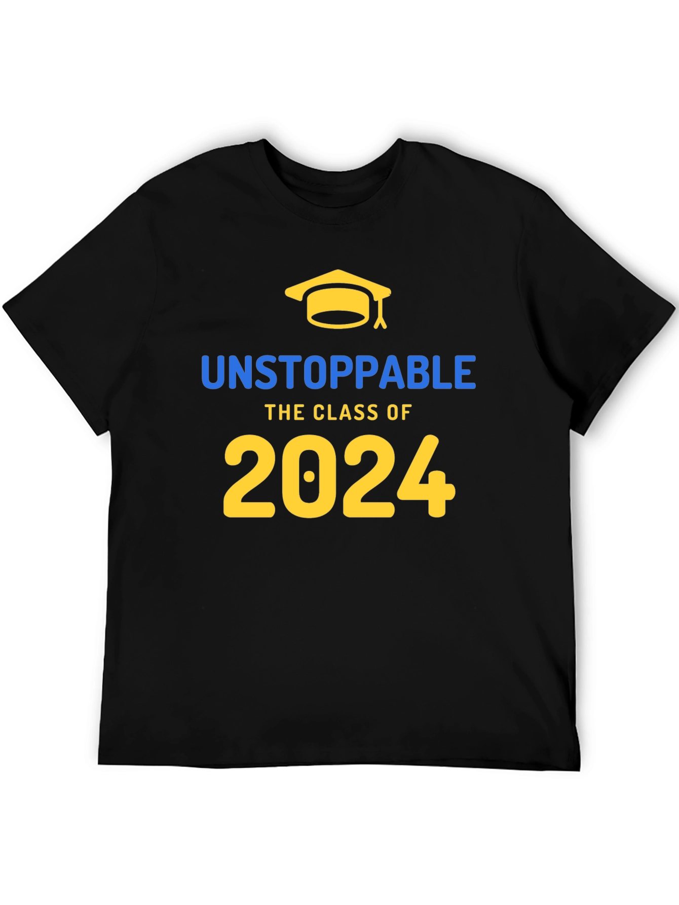 Black Unstoppable Class of 2024 Graduation T-Shirt view 5