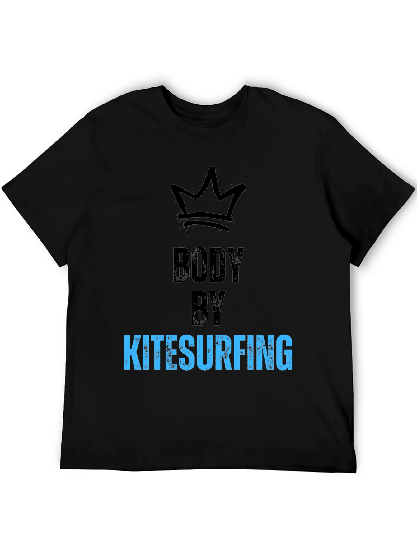 Black Body By Kitesurfing Black T-Shirt view 5