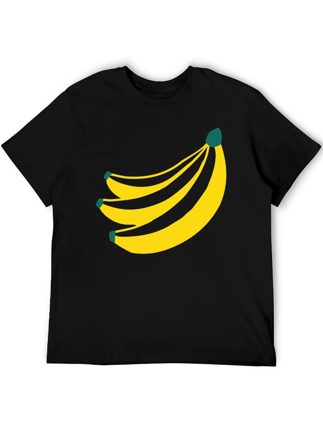 Black Banana Graphic Tee - Unisex Black T-Shirt view 5