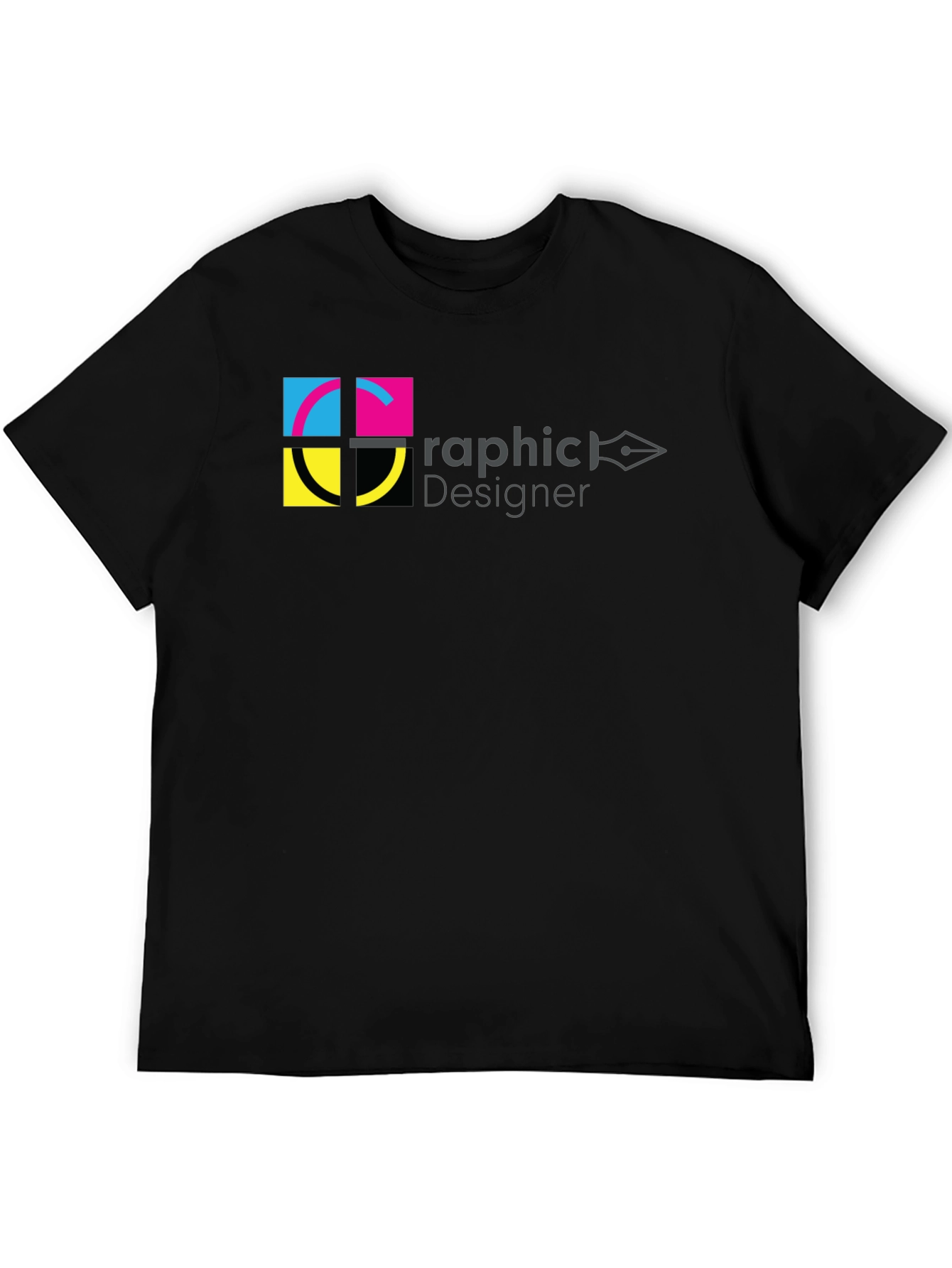 Black Graphic Designer T-Shirt - Creative Design view 5