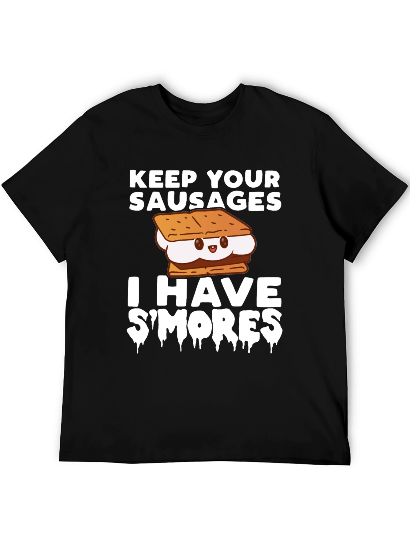 Black Keep Your Sausages I Have S'mores T-Shirt view 5