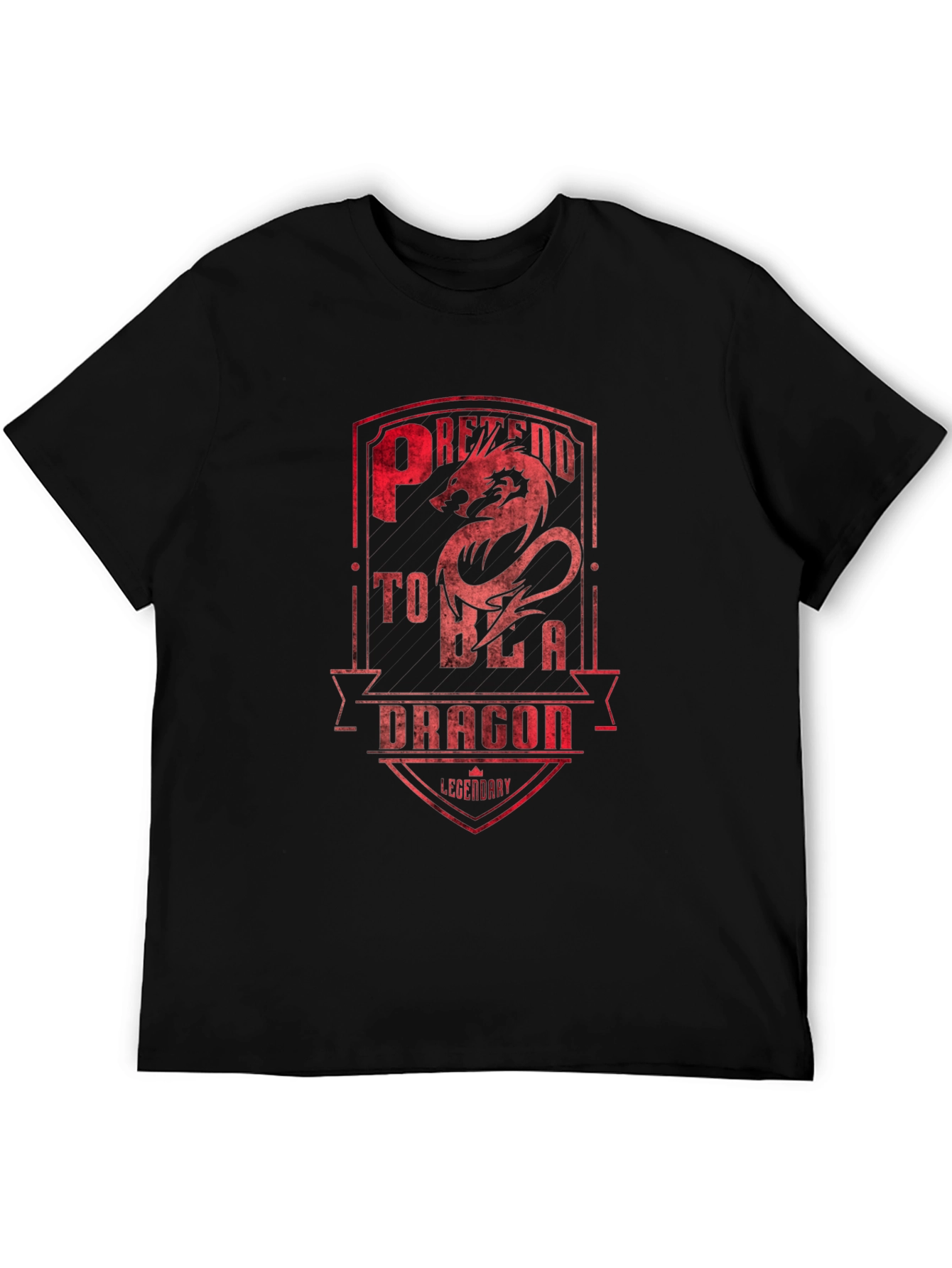 Black Pretend to be a Dragon T-Shirt - Legendary view 5
