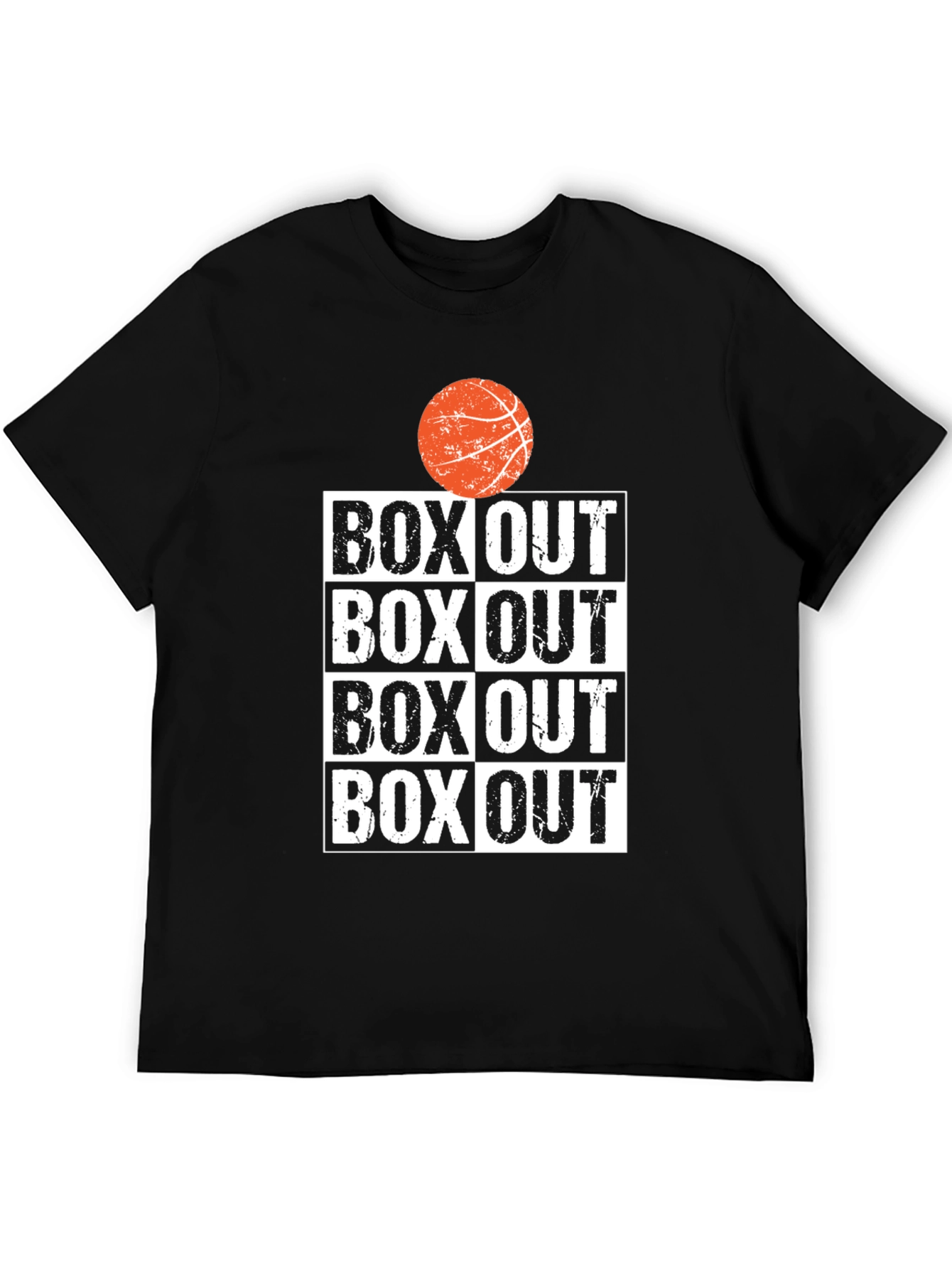 Black Box Out Basketball Graphic Tee - Black view 5