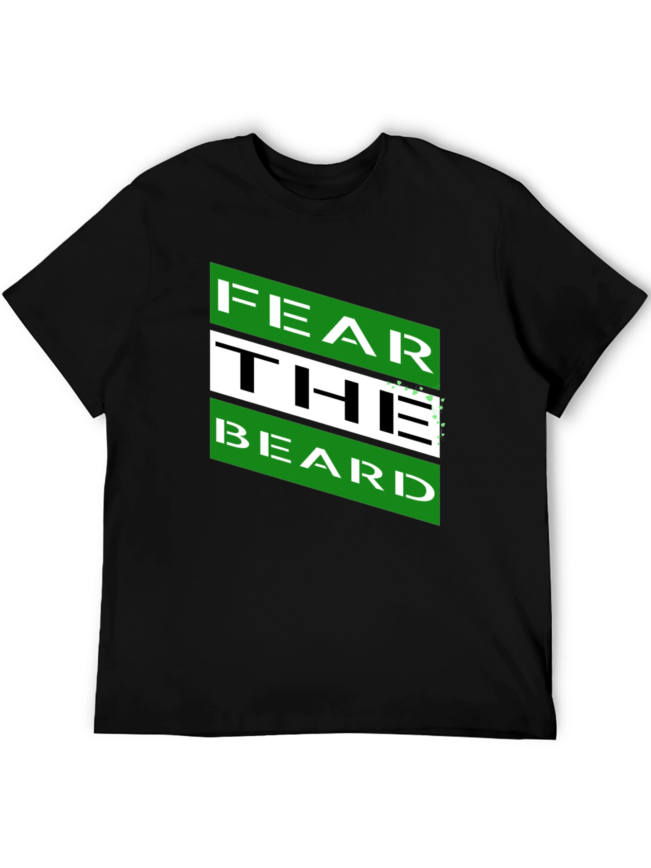 Black Fear The Beard Graphic Tee - Men's Short Sleeve T-Shirt view 5