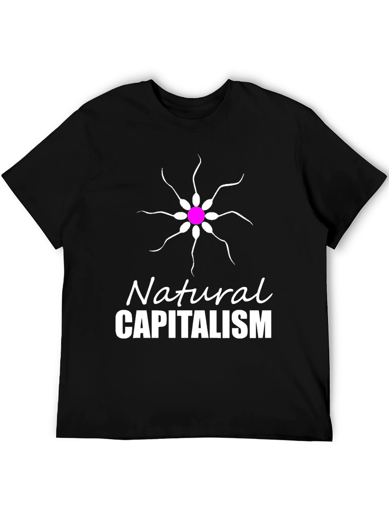Black Natural Capitalism Graphic T-Shirt view 5