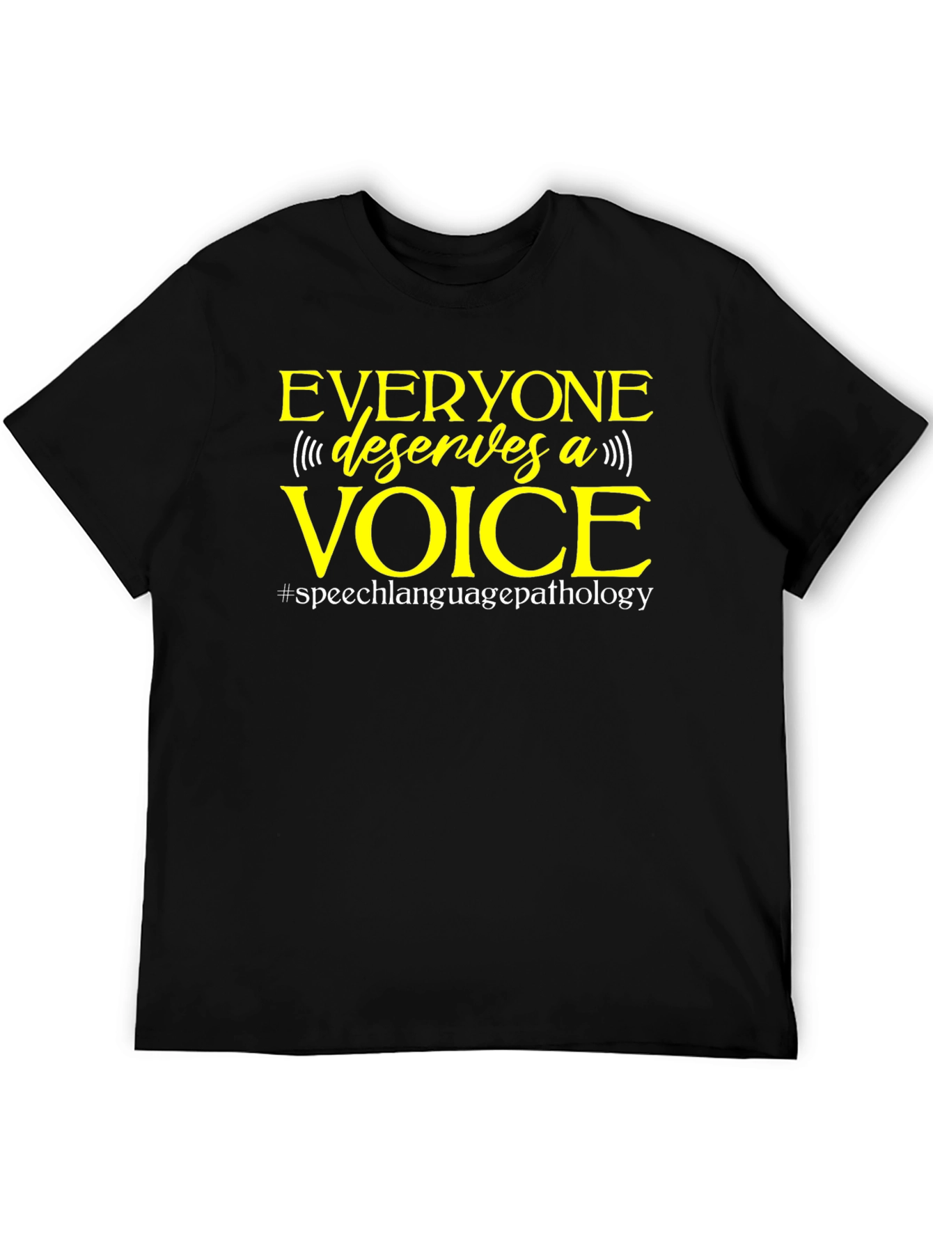 Black Everyone Deserves A Voice T-Shirt view 5