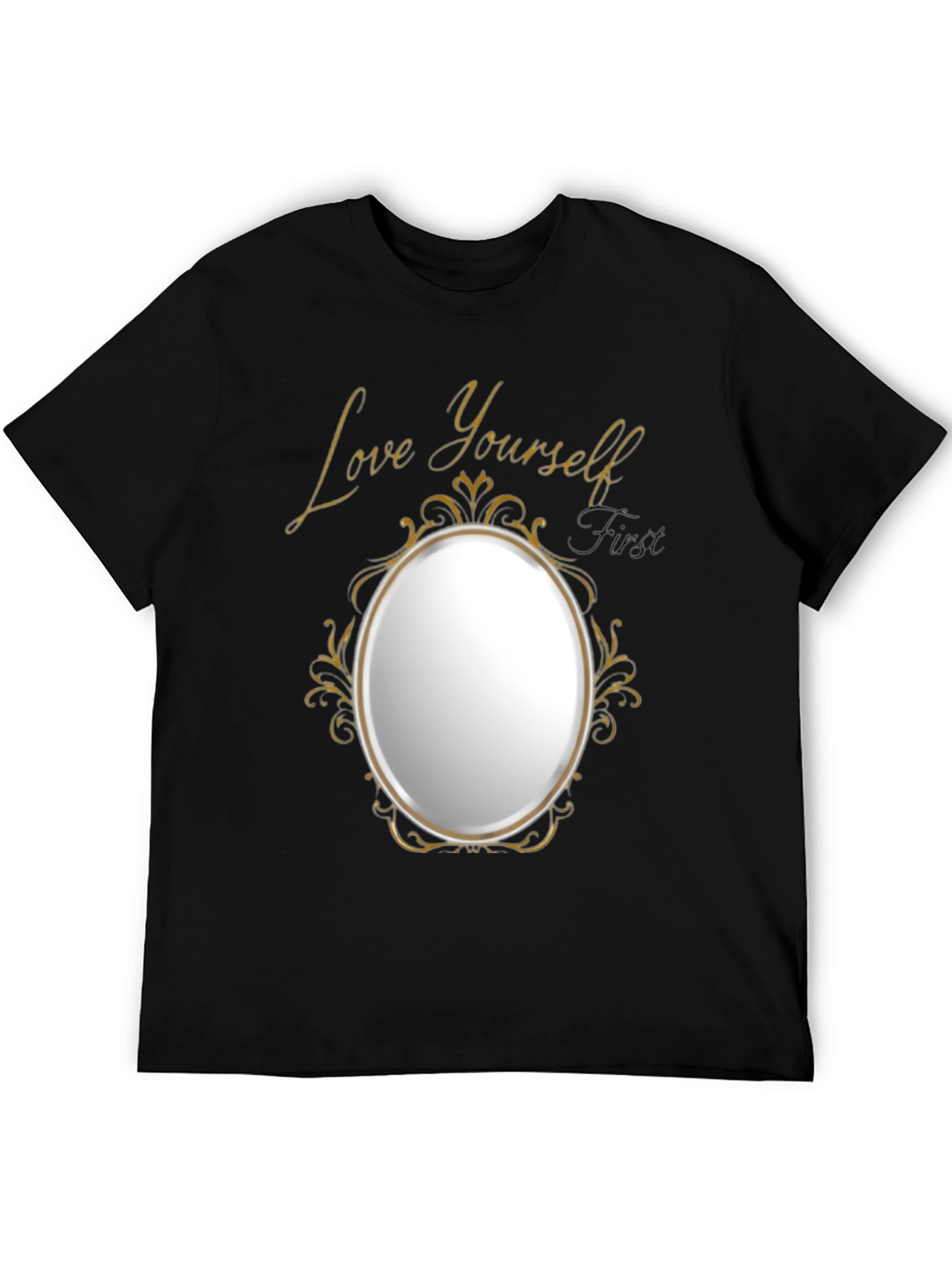 Black Love Yourself First Graphic Tee view 5