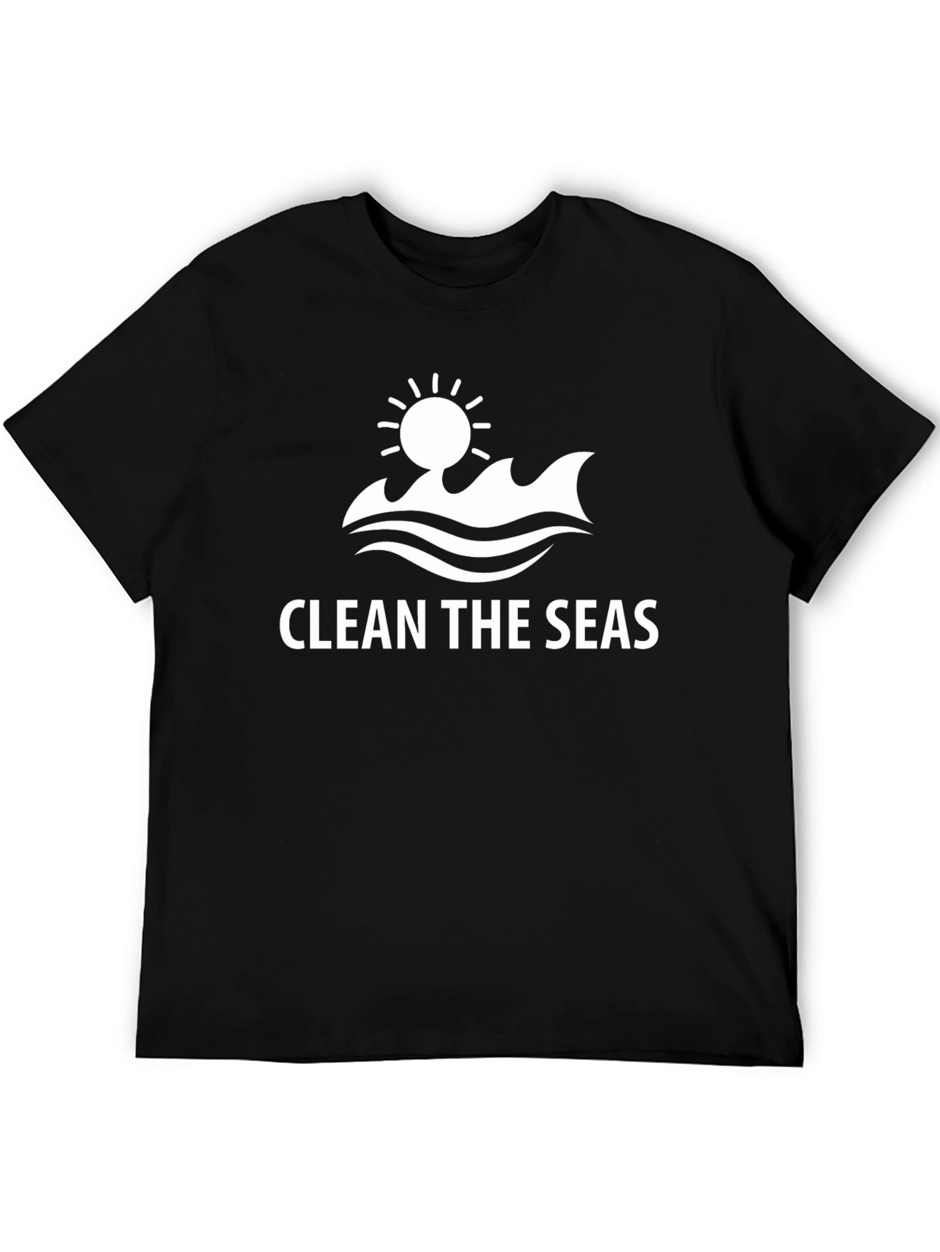 Black Clean the Seas Graphic Tee - Black view 5
