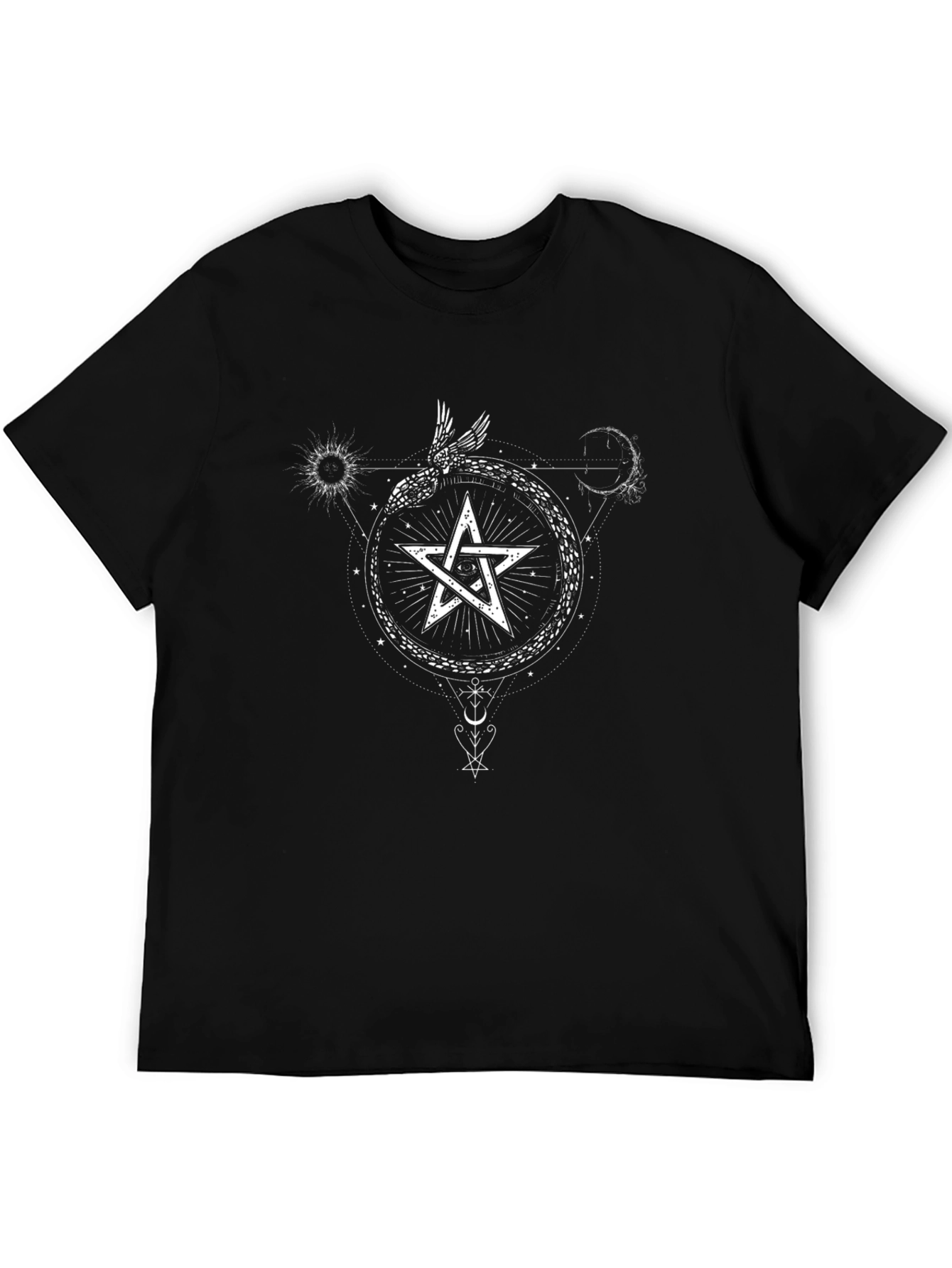 Occult Pentagram Graphic T-Shirt - 5