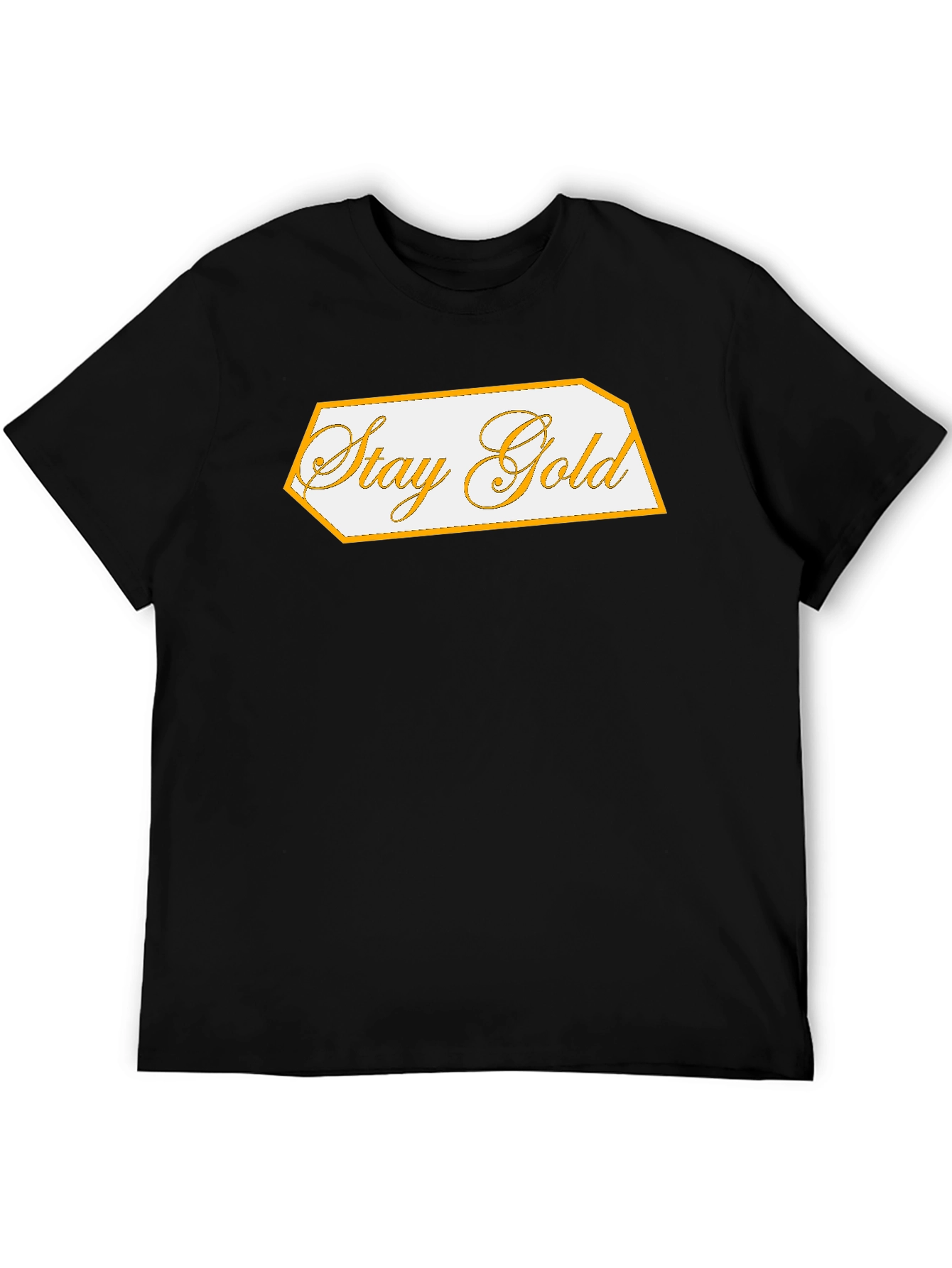 Black Stay Gold Graphic Tee - Classic Black view 5