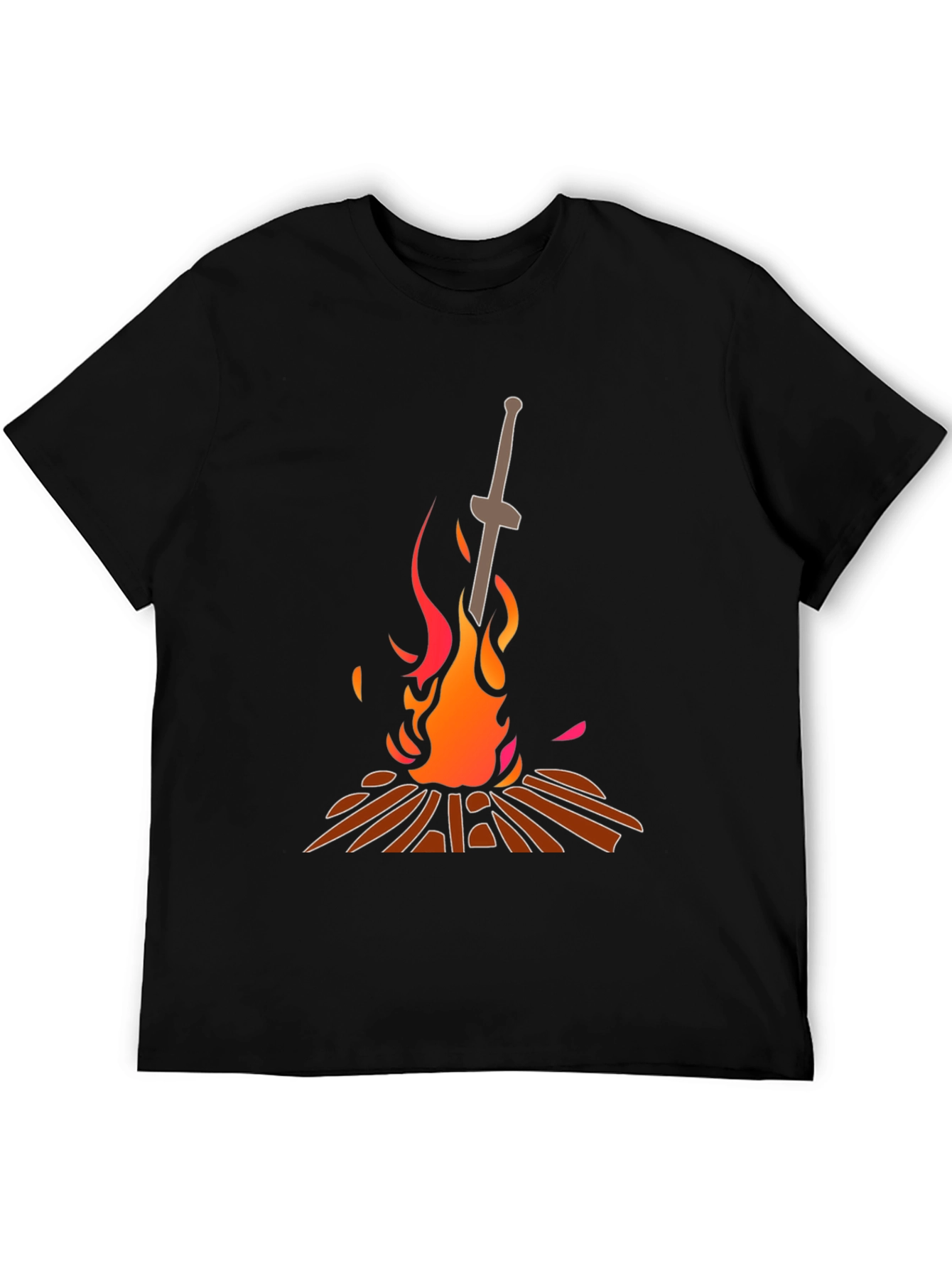 Dark Souls Bonfire T-Shirt - Black - 5