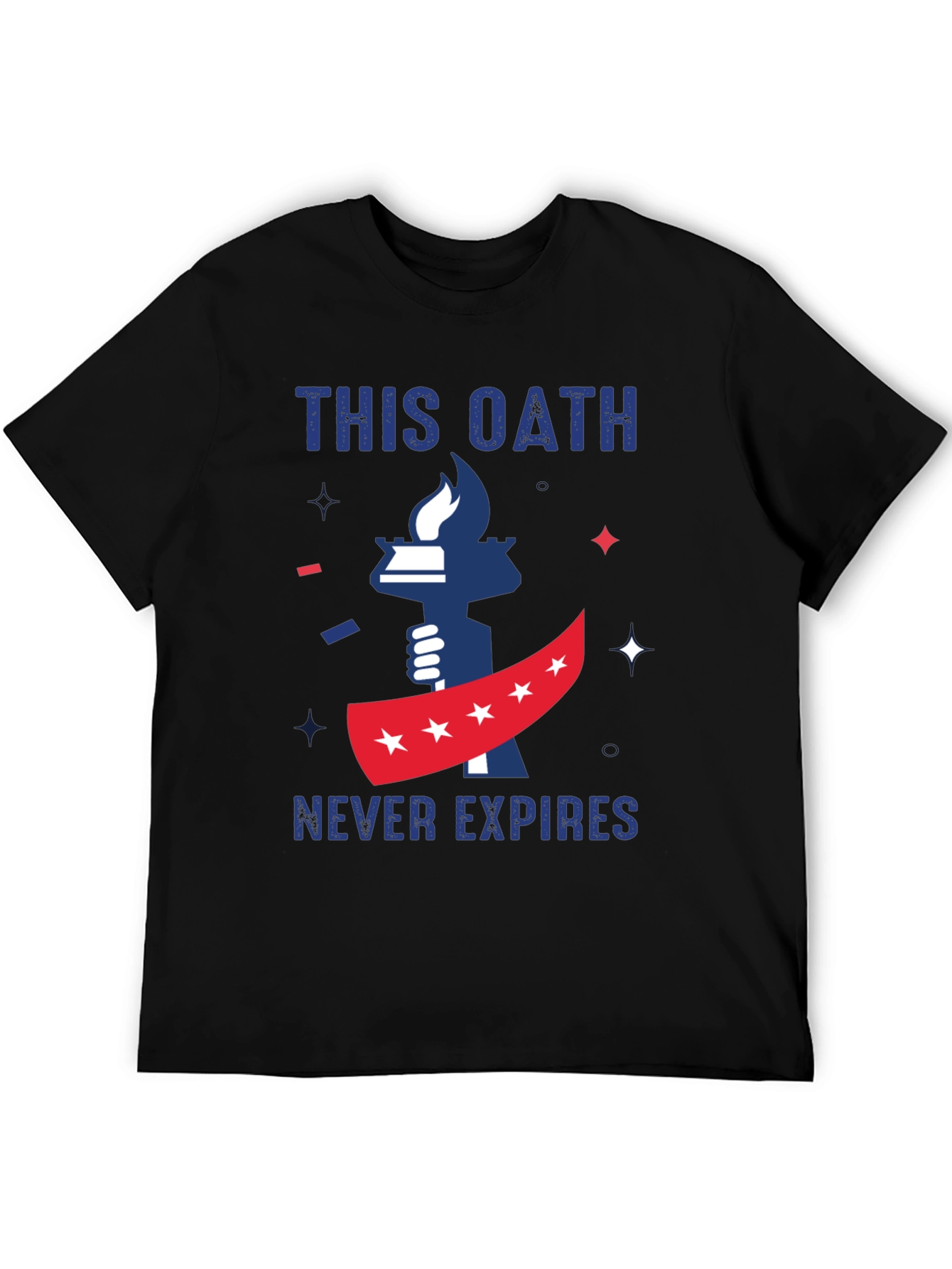 Black This Oath Never Expires Patriotic T-Shirt view 5