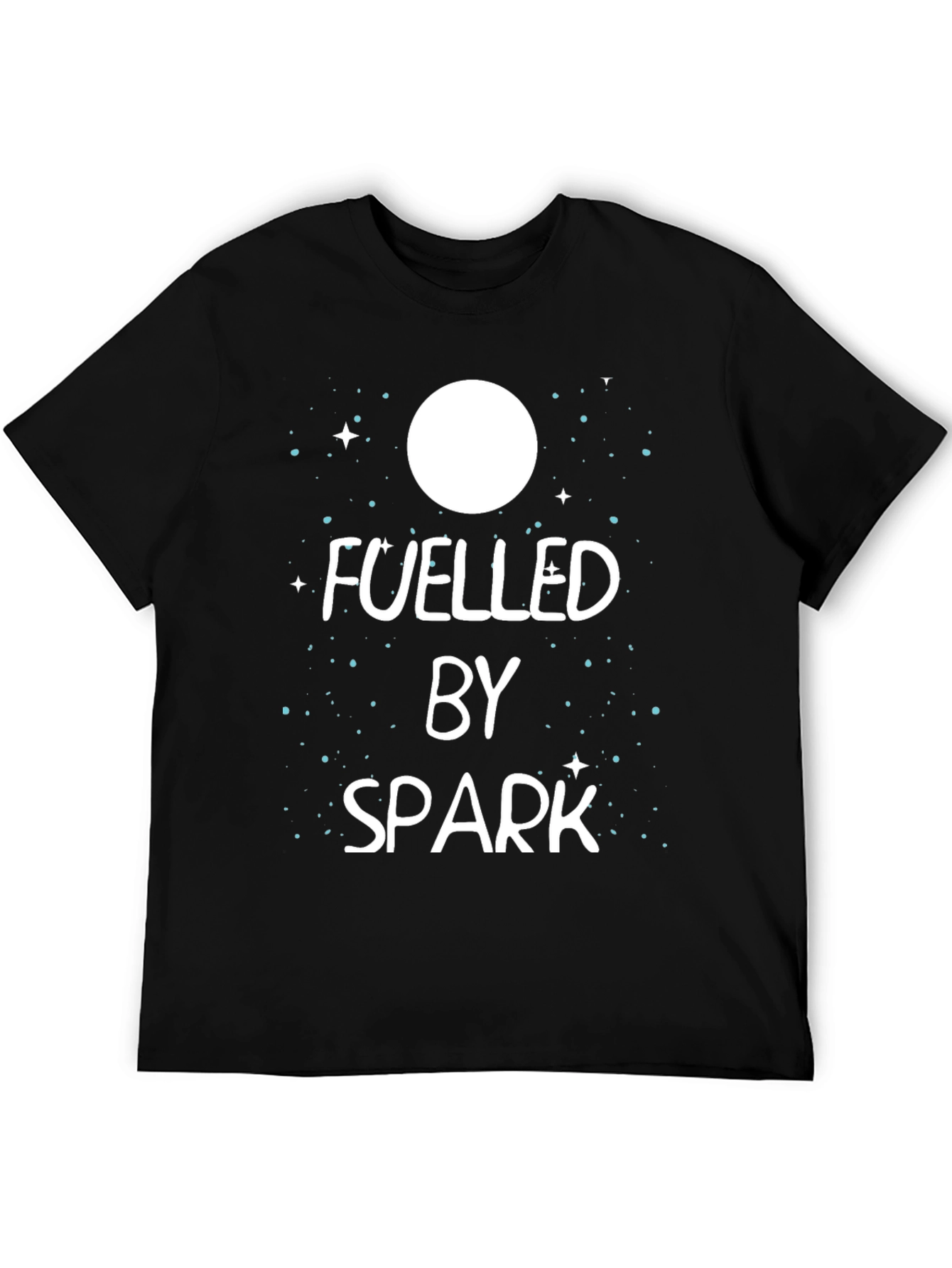 Black Fuelled by Spark Graphic T-Shirt - Men's Black Tee view 5