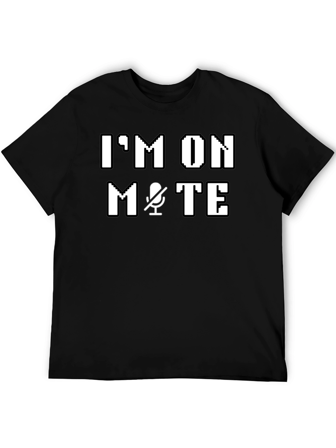 Black I'm On Mute T-Shirt - Funny Tech Humor Tee view 5
