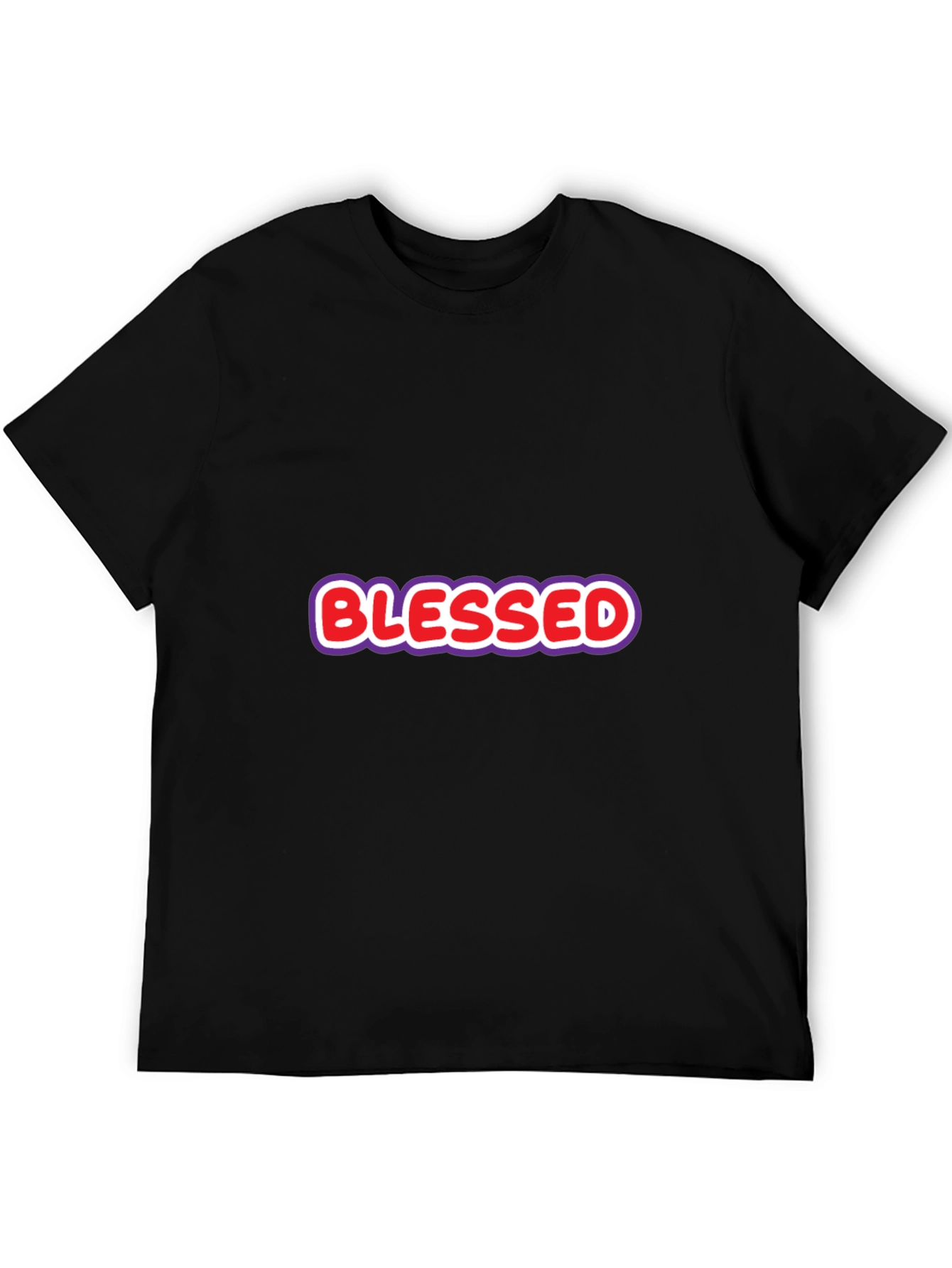 Black Blessed Graphic T-Shirt - Casual Style view 5