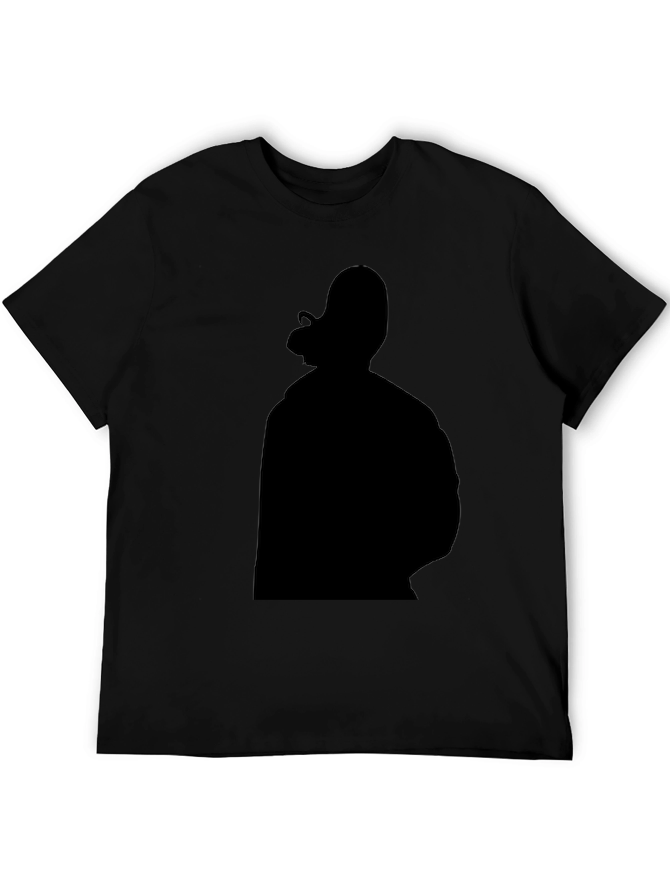Black Black Graphic Tee - Silhouette Design view 5