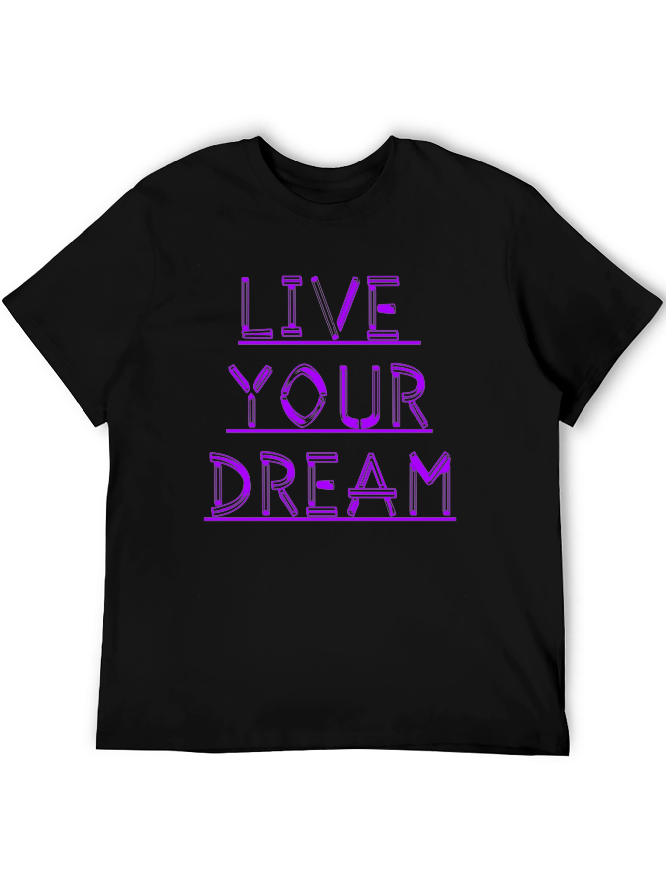 Black Live Your Dream Graphic Tee - Trendy Stylish Shirt view 5