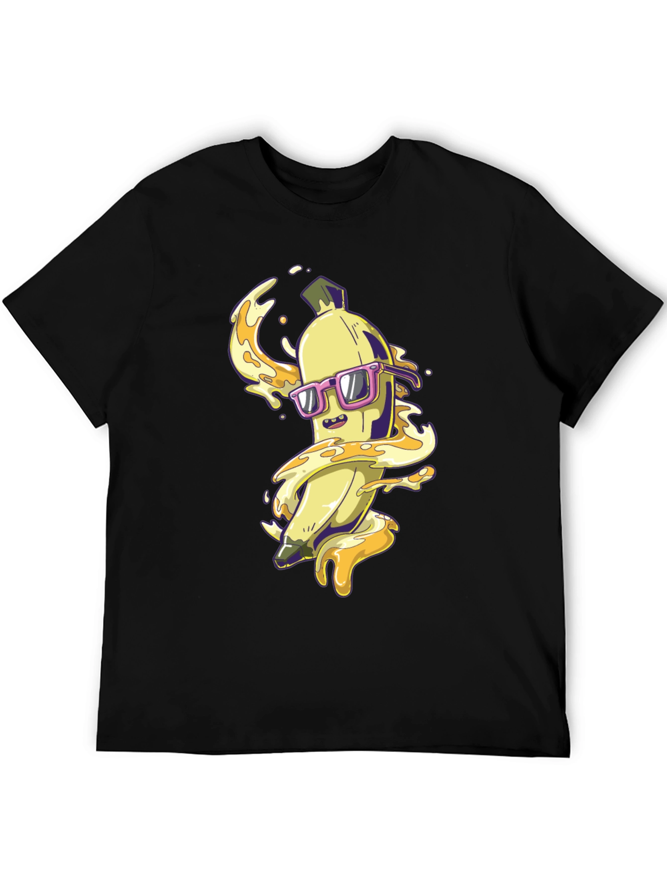 Black Cool Banana Graphic T-Shirt view 5