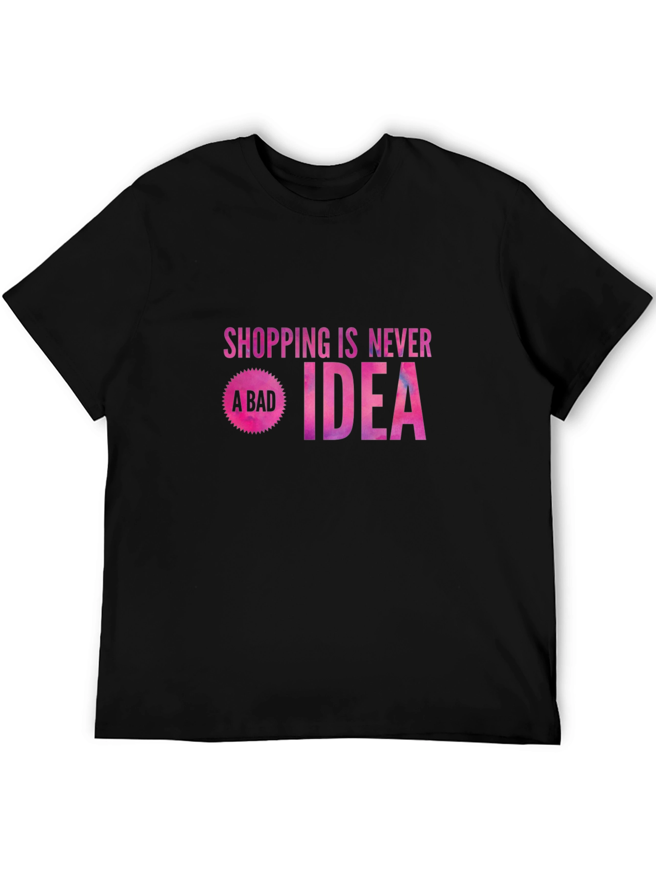 Black Shopping Is Never A Bad Idea Graphic Tee view 5