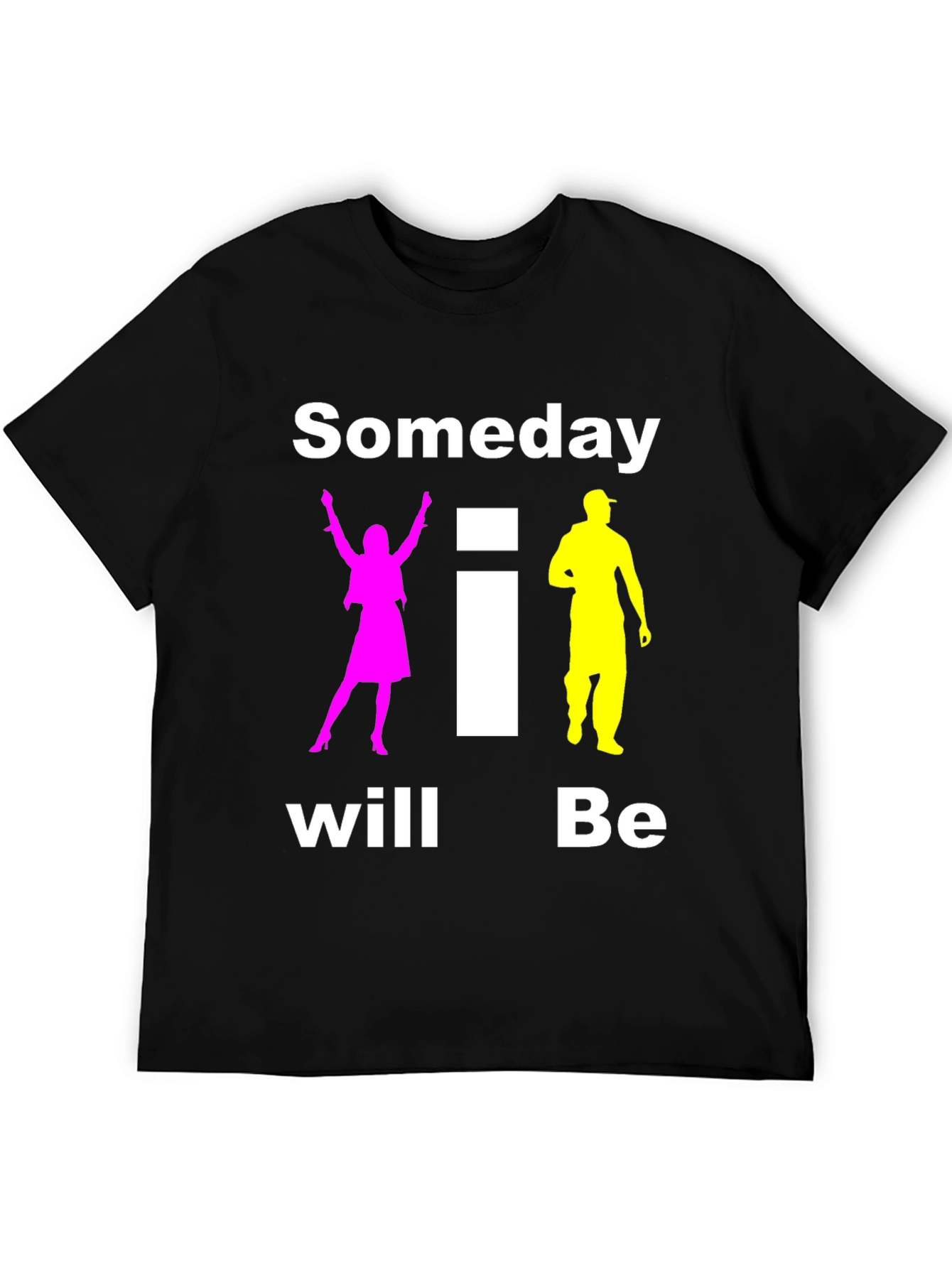 Black Someday I will Be T-Shirt Black Cotton view 5