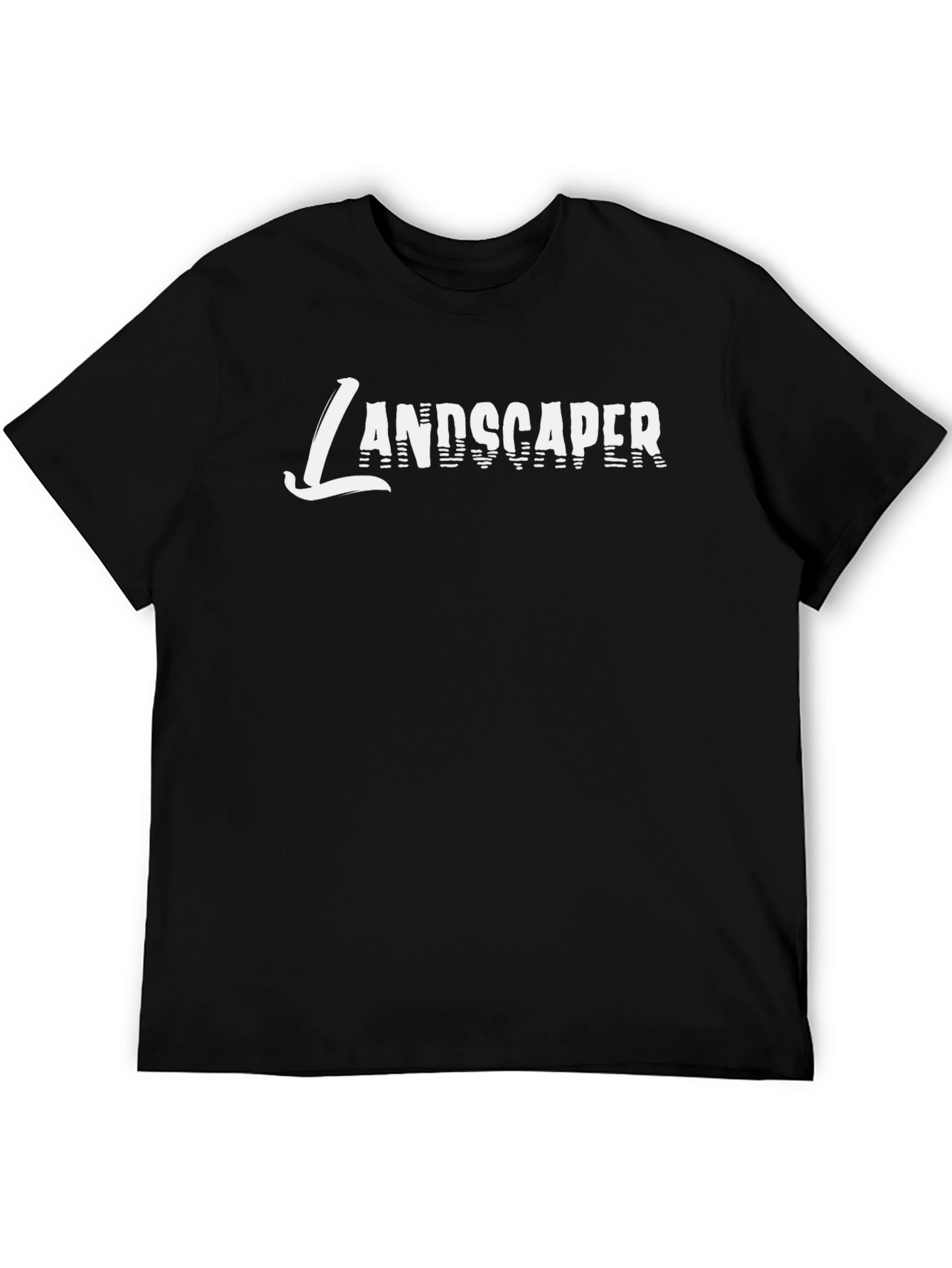 Black Landscaper Graphic Tee - Premium Unisex T-Shirt view 5