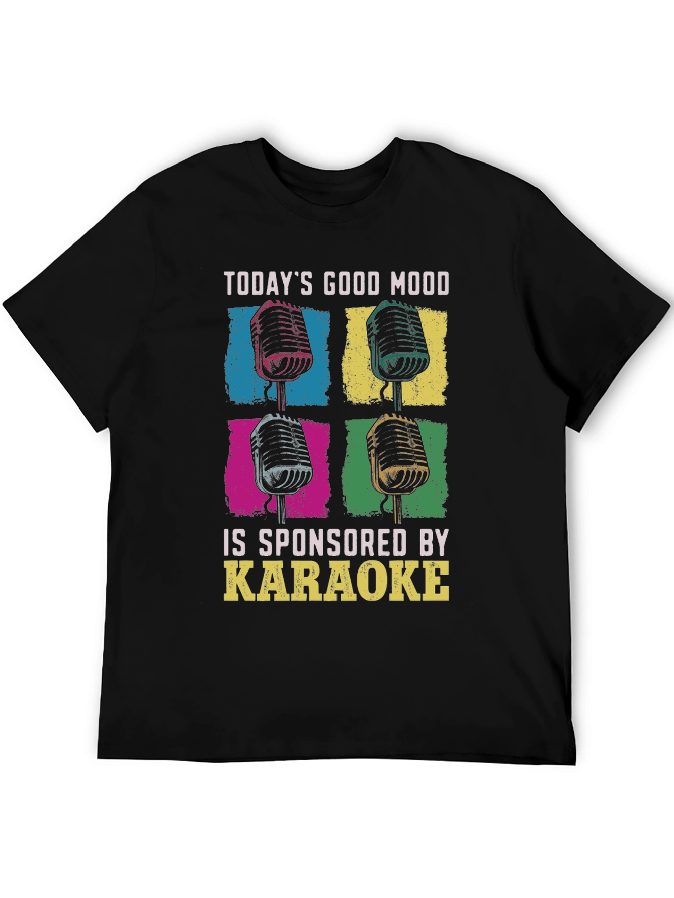 Black Karaoke Good Mood Graphic T-Shirt view 5
