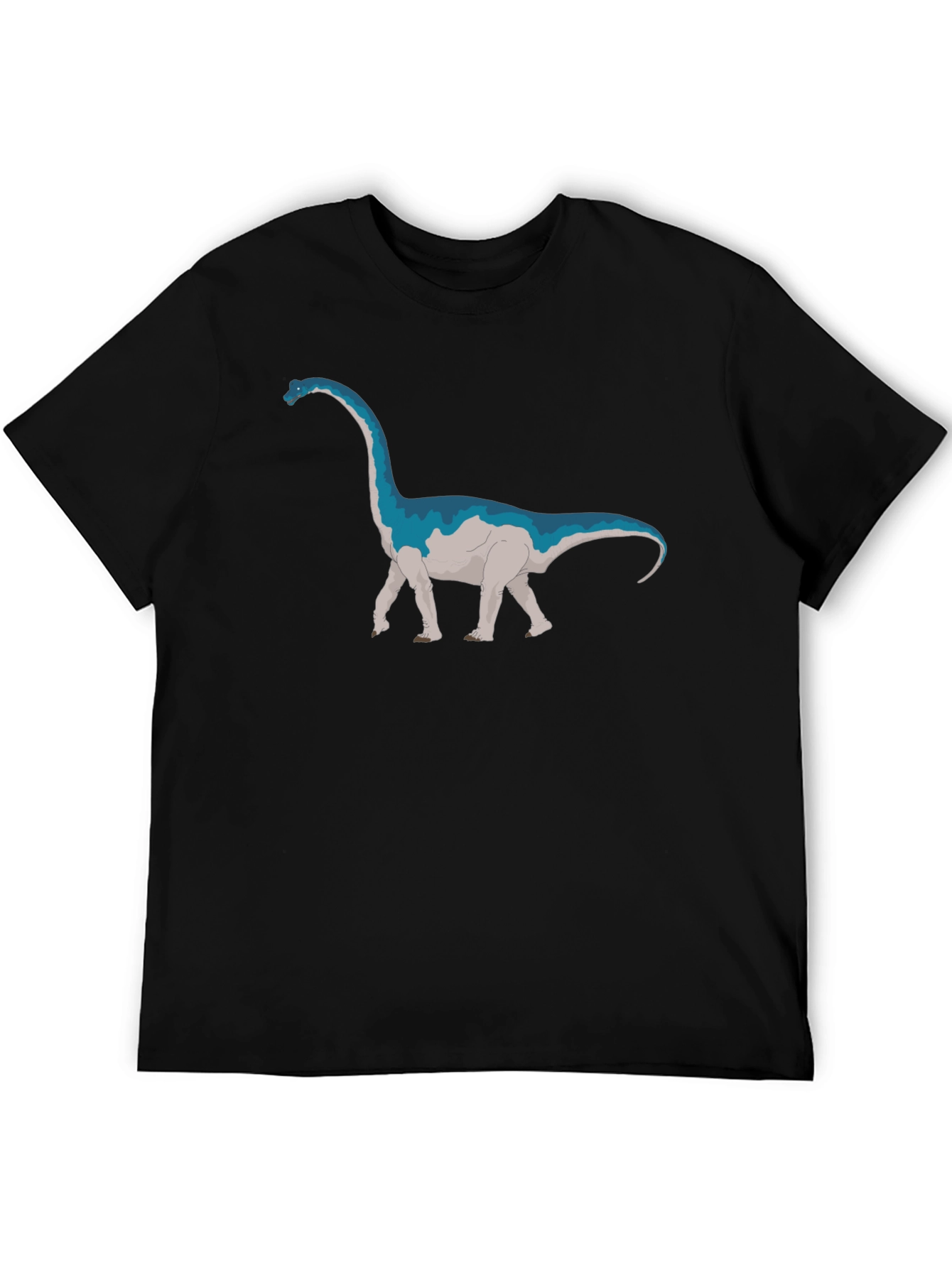 Black Blue Dinosaur Graphic T-Shirt view 5