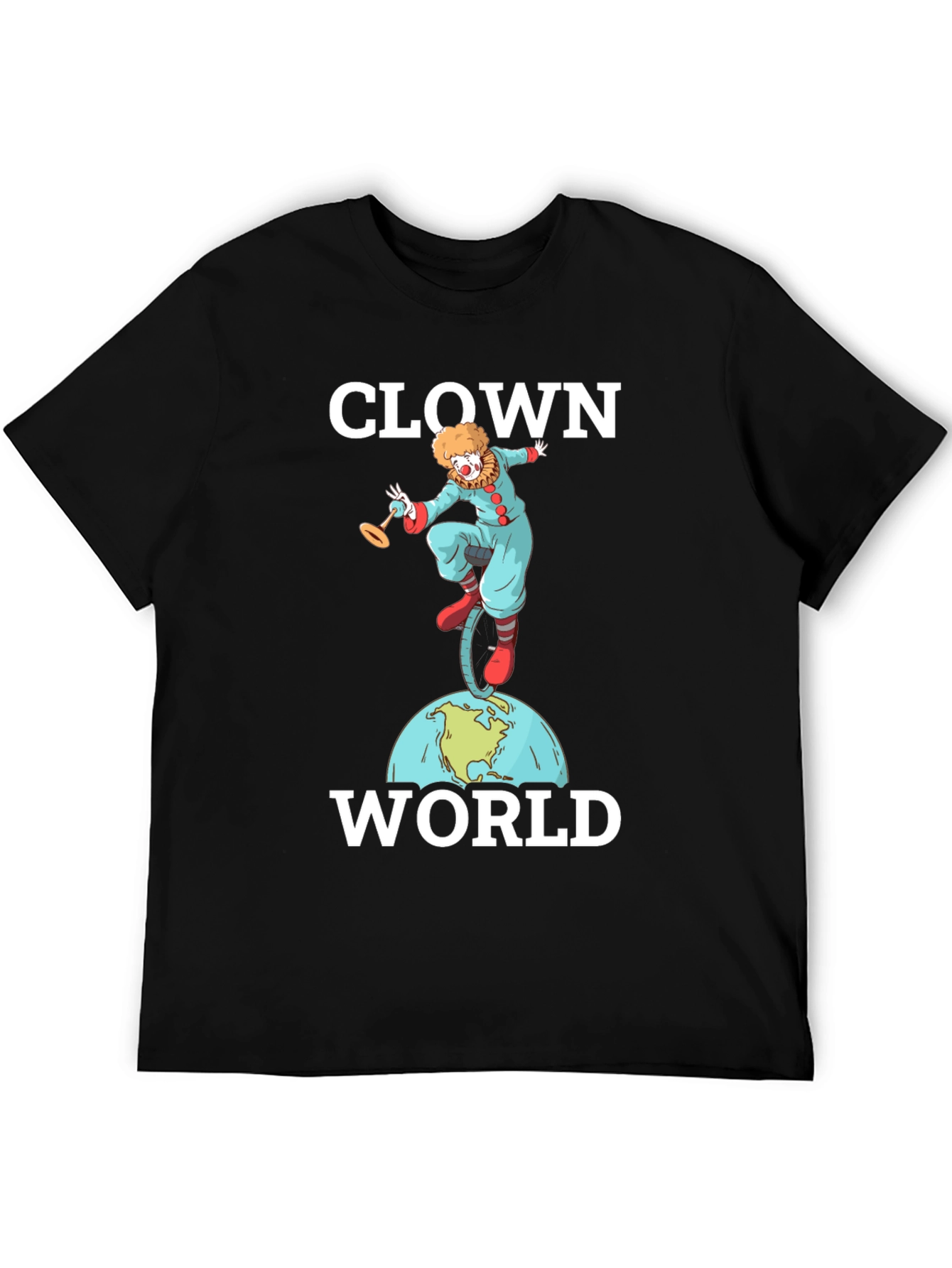 Black Clown World Graphic T-Shirt view 5