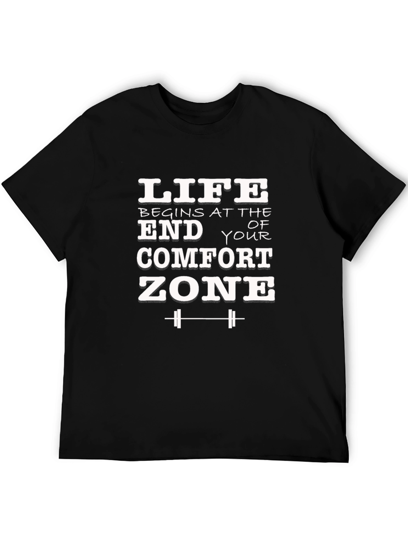 Black Life Begins At The End of Your Comfort Zone T-Shirt view 5