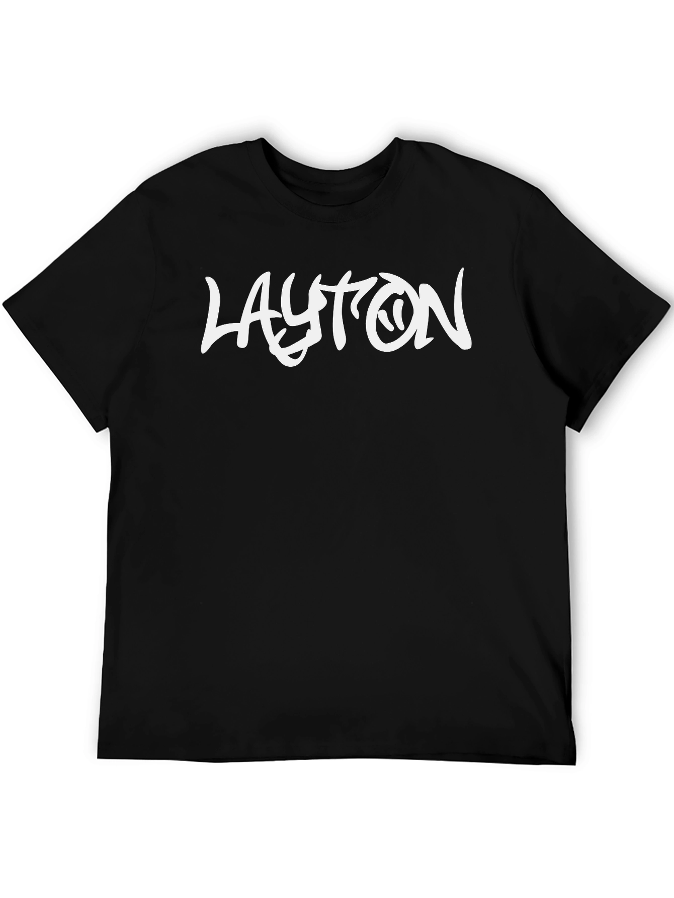 Black Layton Graphic Print T-Shirt - Black view 5