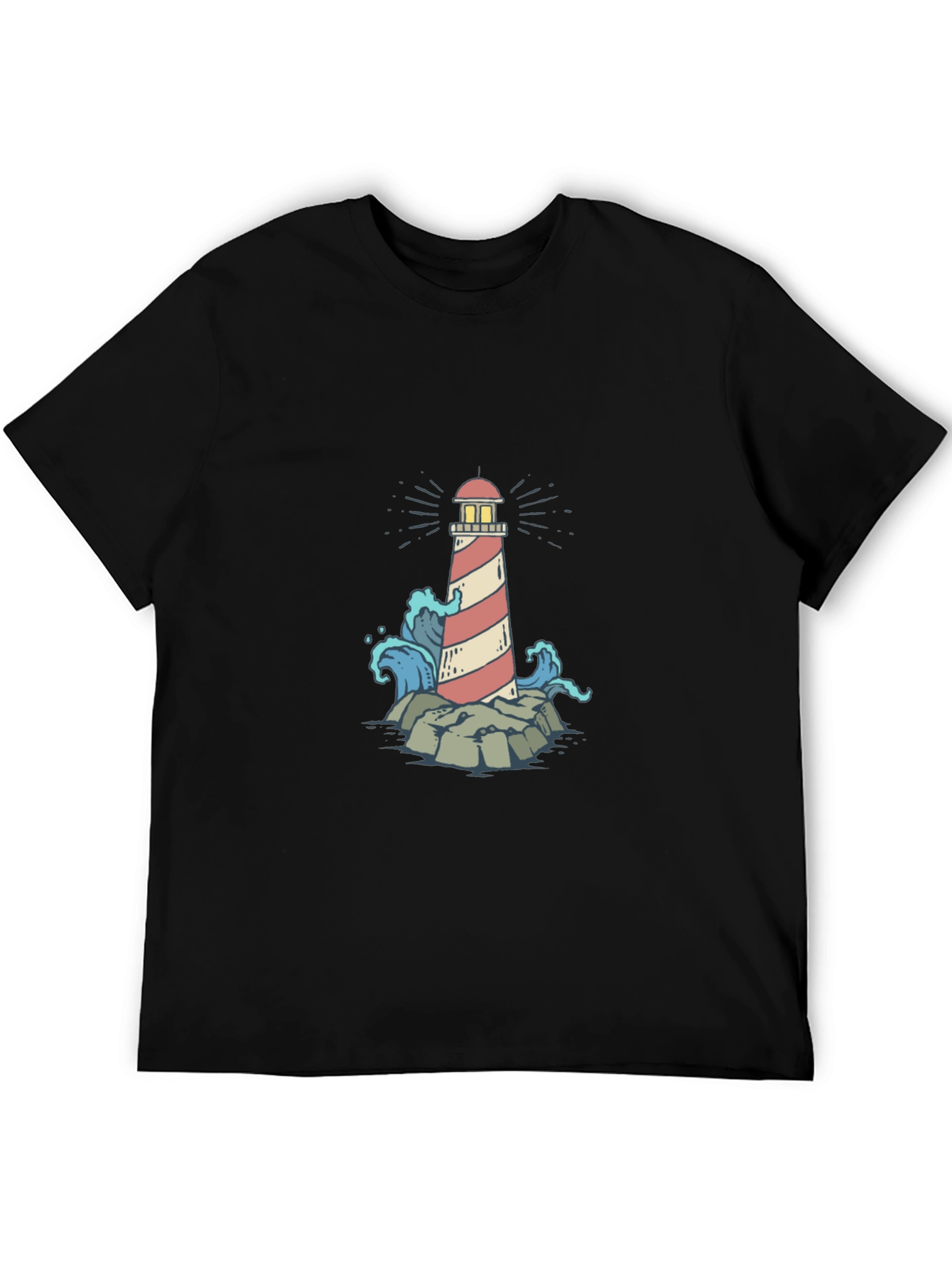 Black Lighthouse Graphic Print Tee view 5