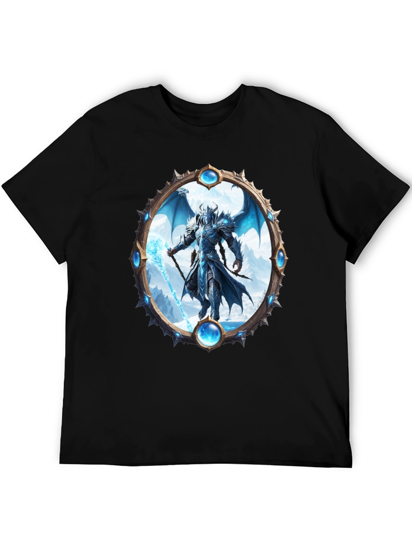 Black Dragon Knight Graphic Tee view 5