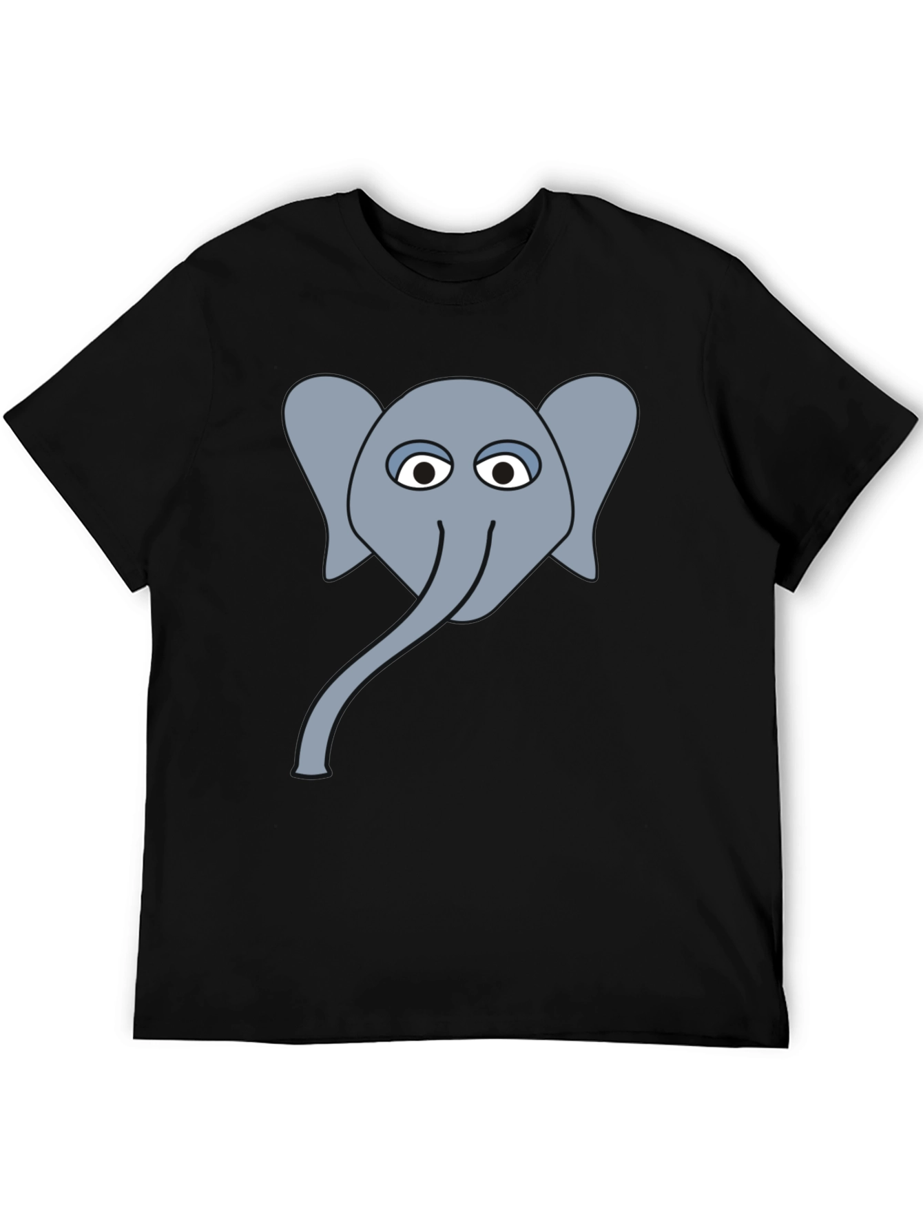 Black Elephant Graphic Tee - Men's Black T-Shirt view 5
