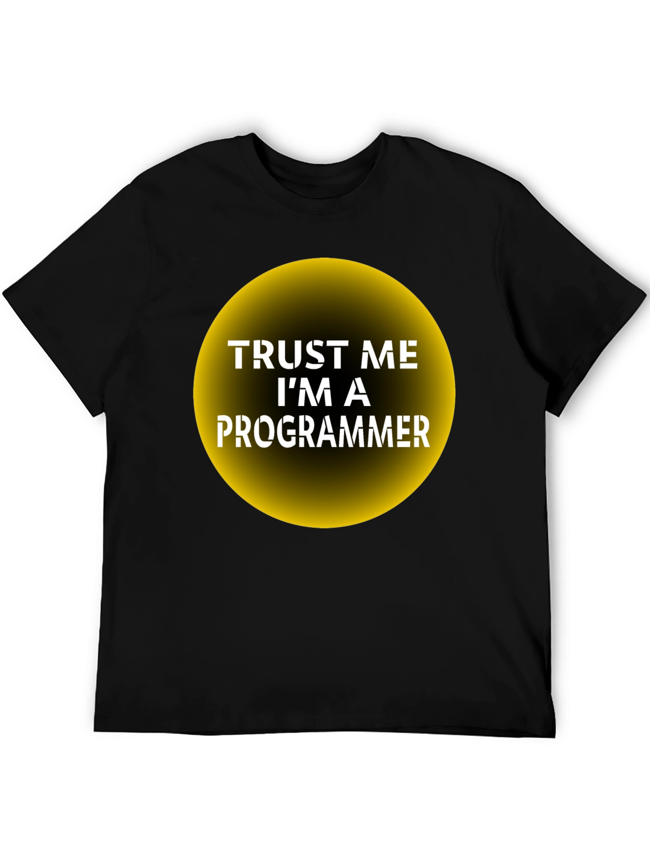Black Trust Me I'm a Programmer T-Shirt view 5