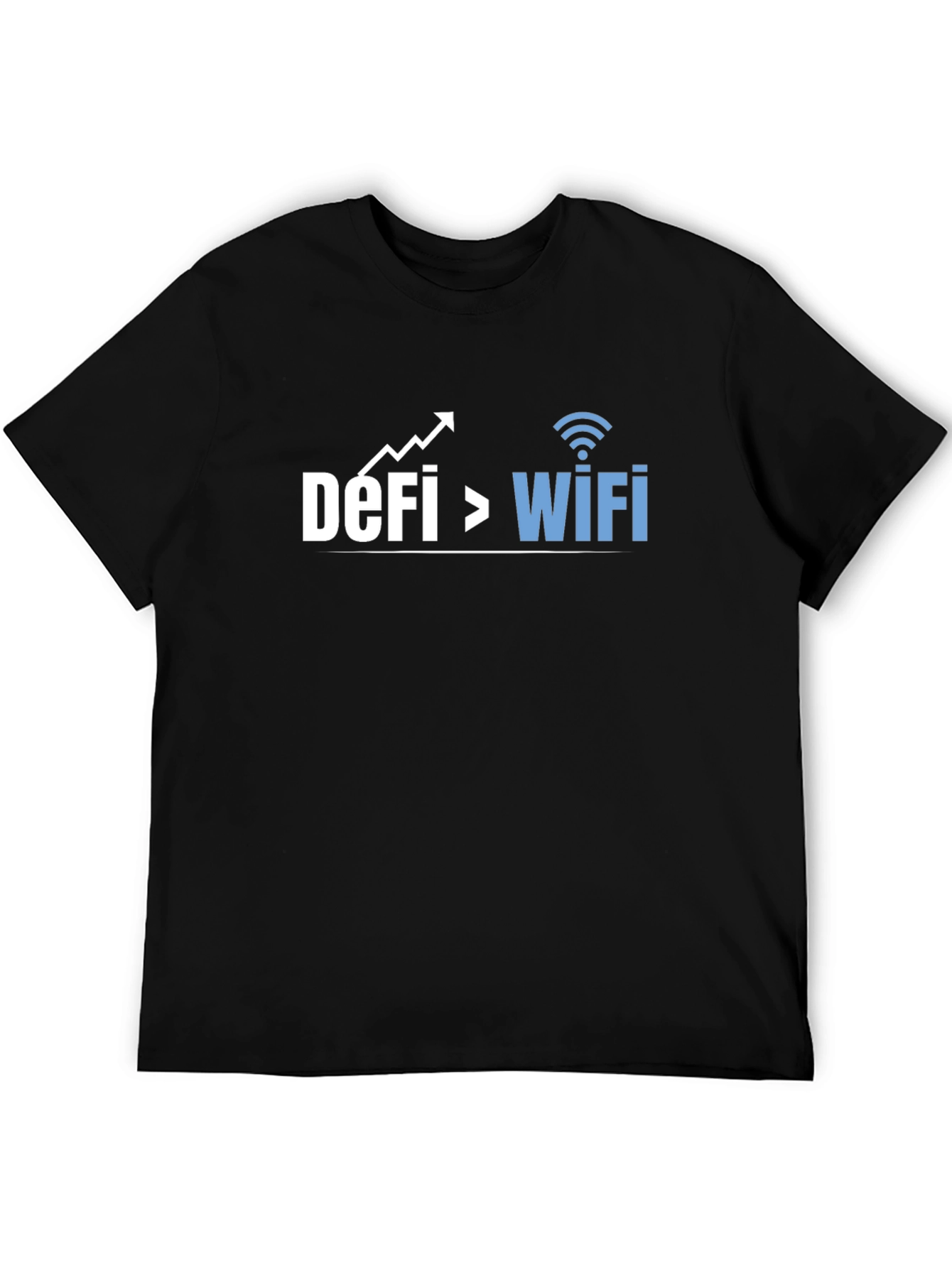Black DeFi Over WiFi T-Shirt view 5