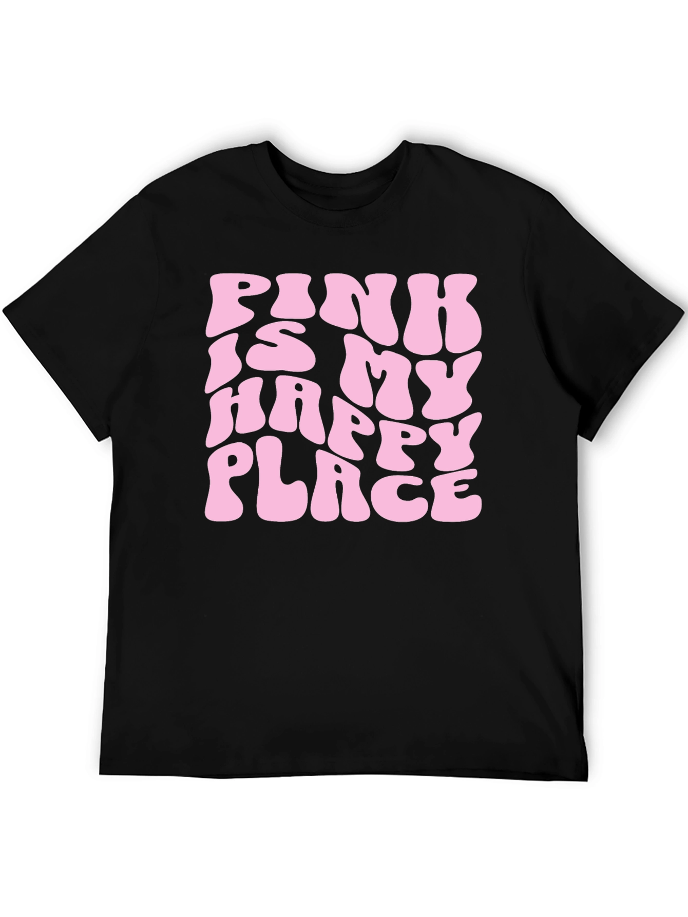 Black Pink is My Happy Place Graphic Tee - Soft & Comfy! view 5