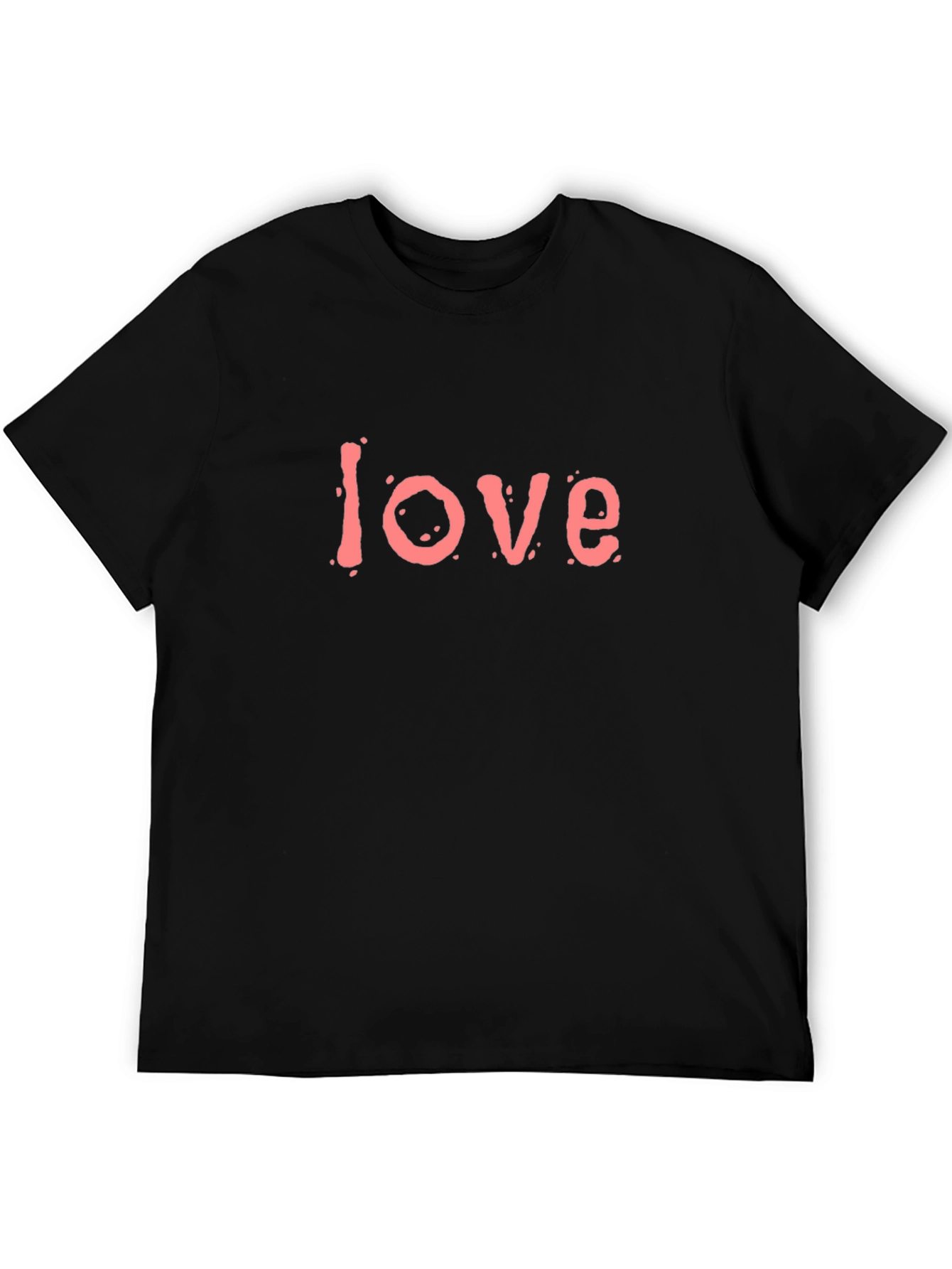 Black Love Graphic Tee - Black Short Sleeve Shirt view 5