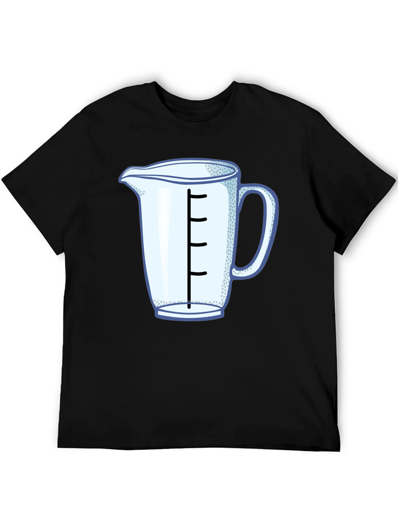 Black Measuring Cup Graphic T-Shirt view 5