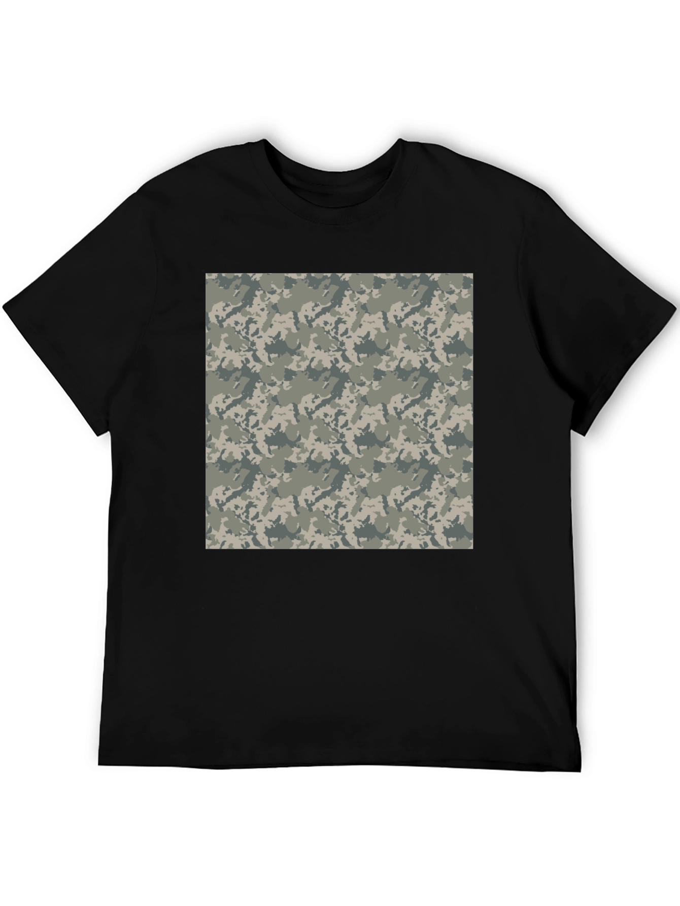 Black Camo Pattern T-Shirt view 5
