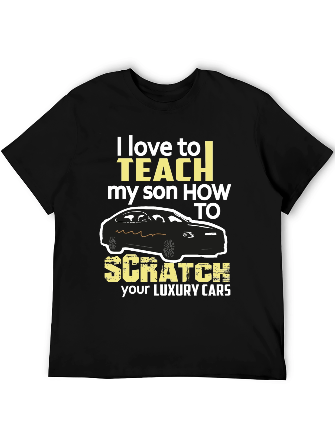 Black I Love To Teach My Son T-Shirt view 5