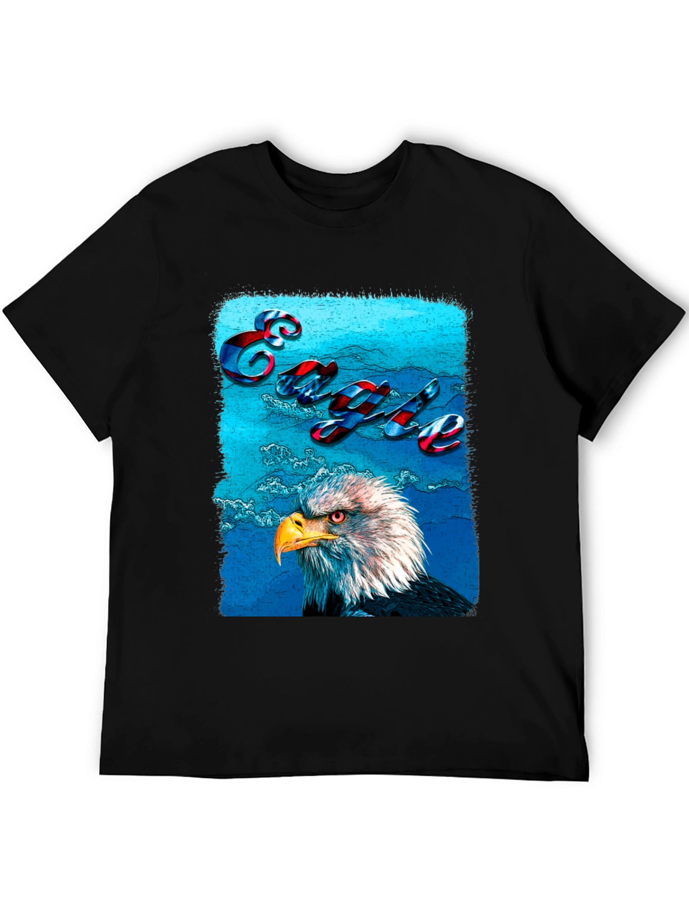 Black Eagle Graphic T-Shirt - Patriotic USA Style view 5