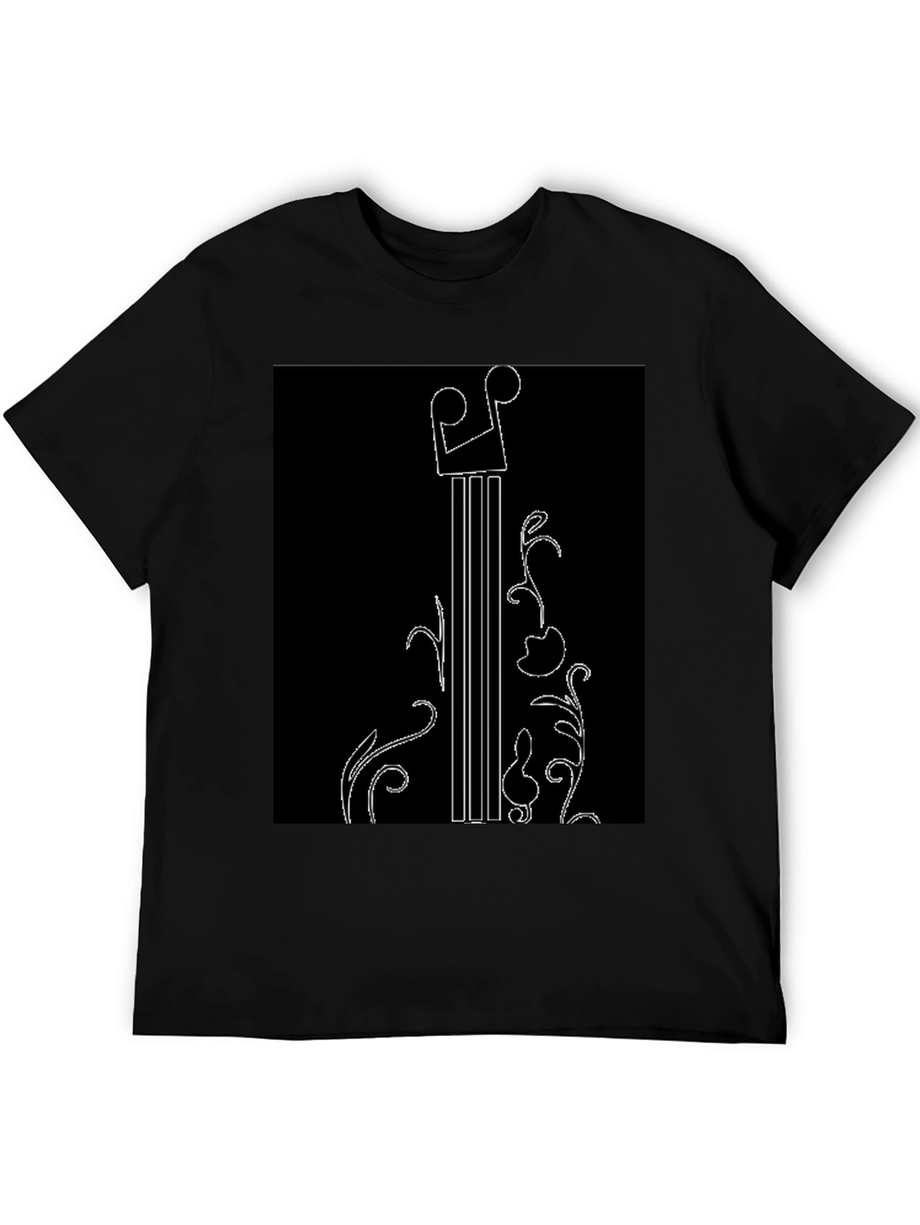 Black Music Inspired Black Graphic Tee view 5