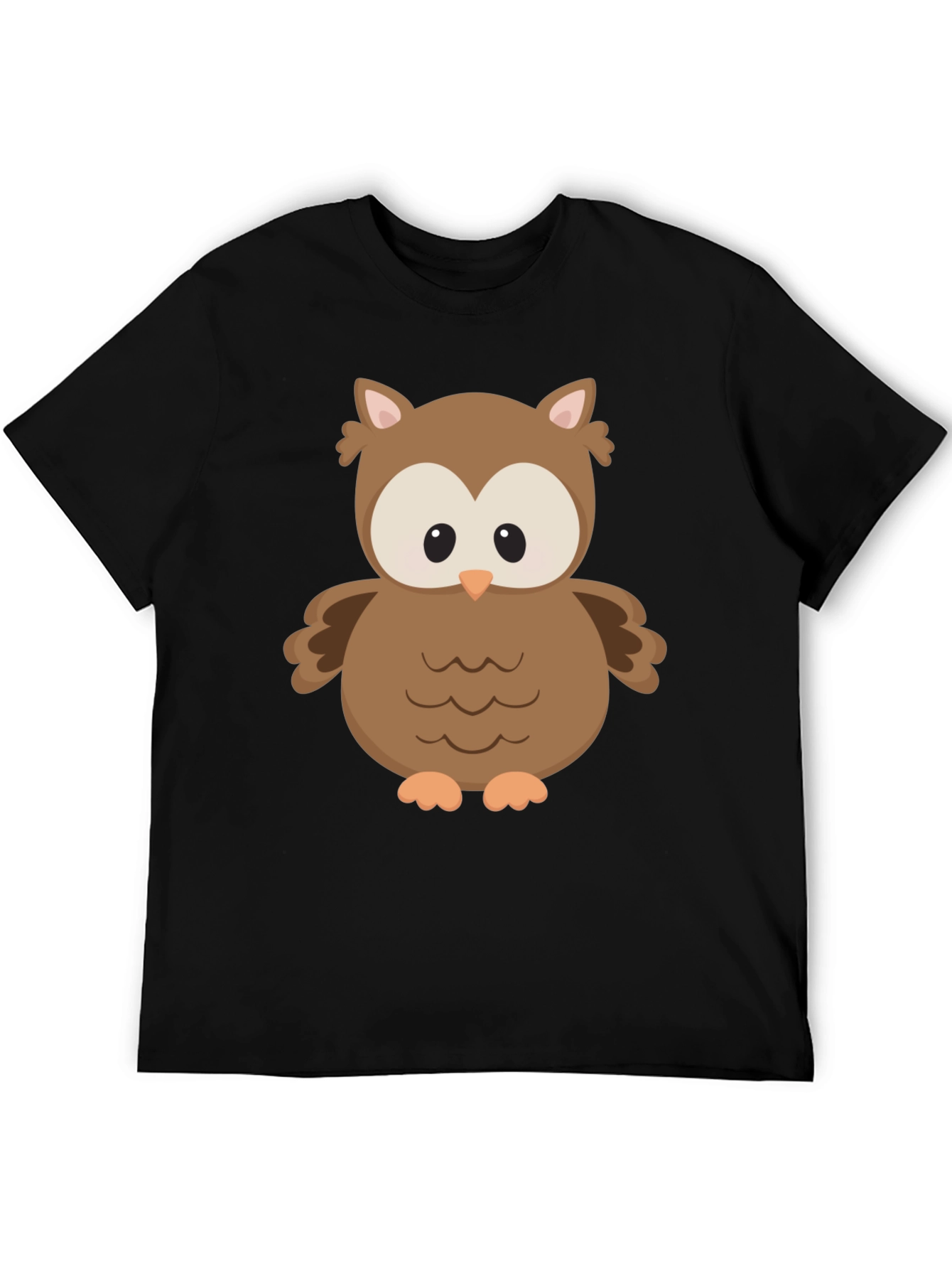 Black Owl Graphic Print T-Shirt - Unisex view 5